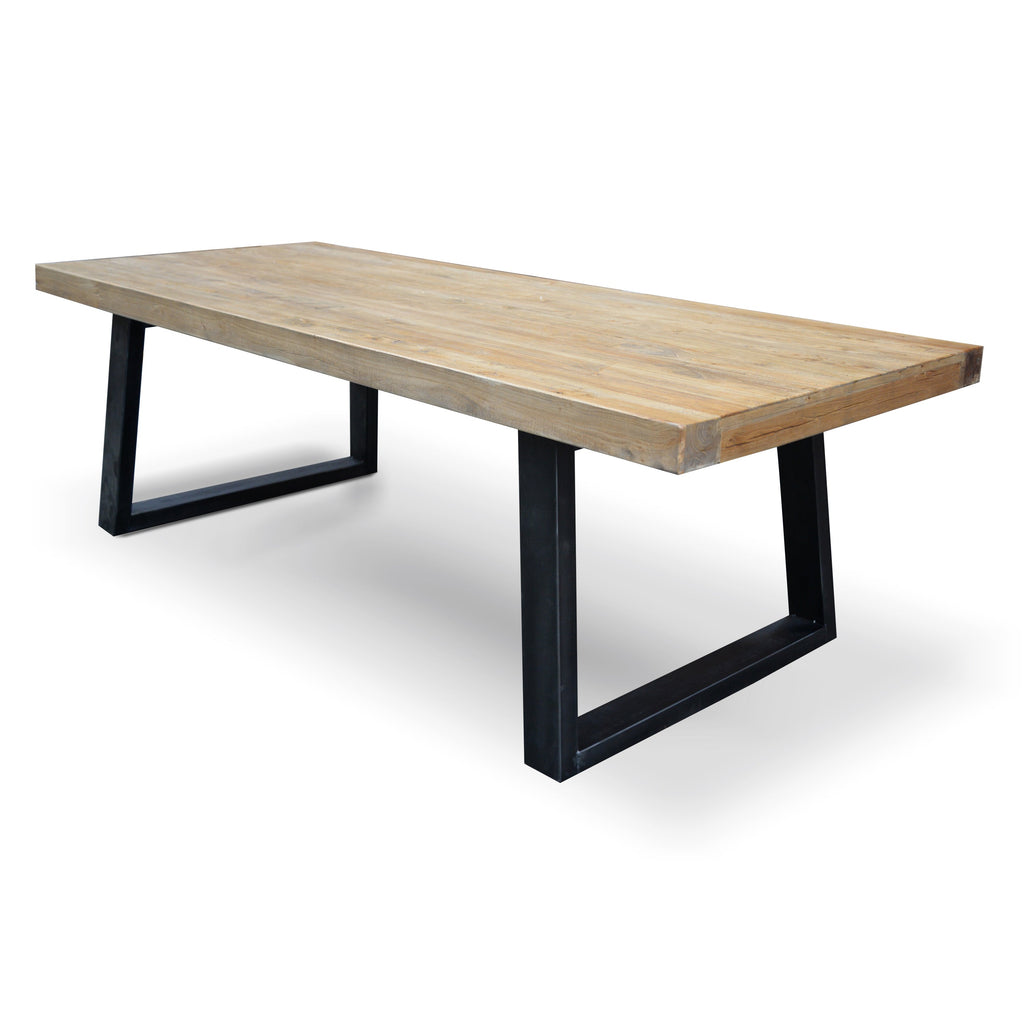 2.4m Reclaimed Elm Wood Siena Dining Table