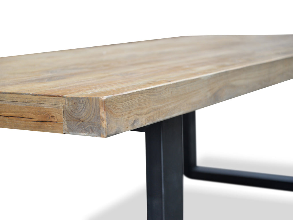 2.4m Reclaimed Elm Wood Siena Dining Table
