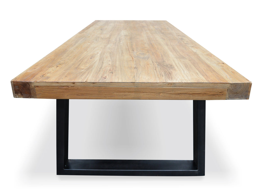 2.4m Reclaimed Elm Wood Siena Dining Table