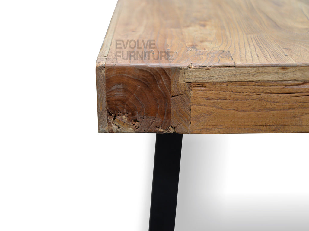 2.4m Reclaimed Elm Wood Siena Dining Table