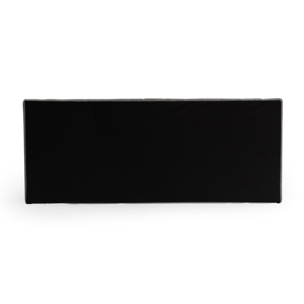 Wide Base Queen Lazio Bed Frame - Spec Charcoal with Storage