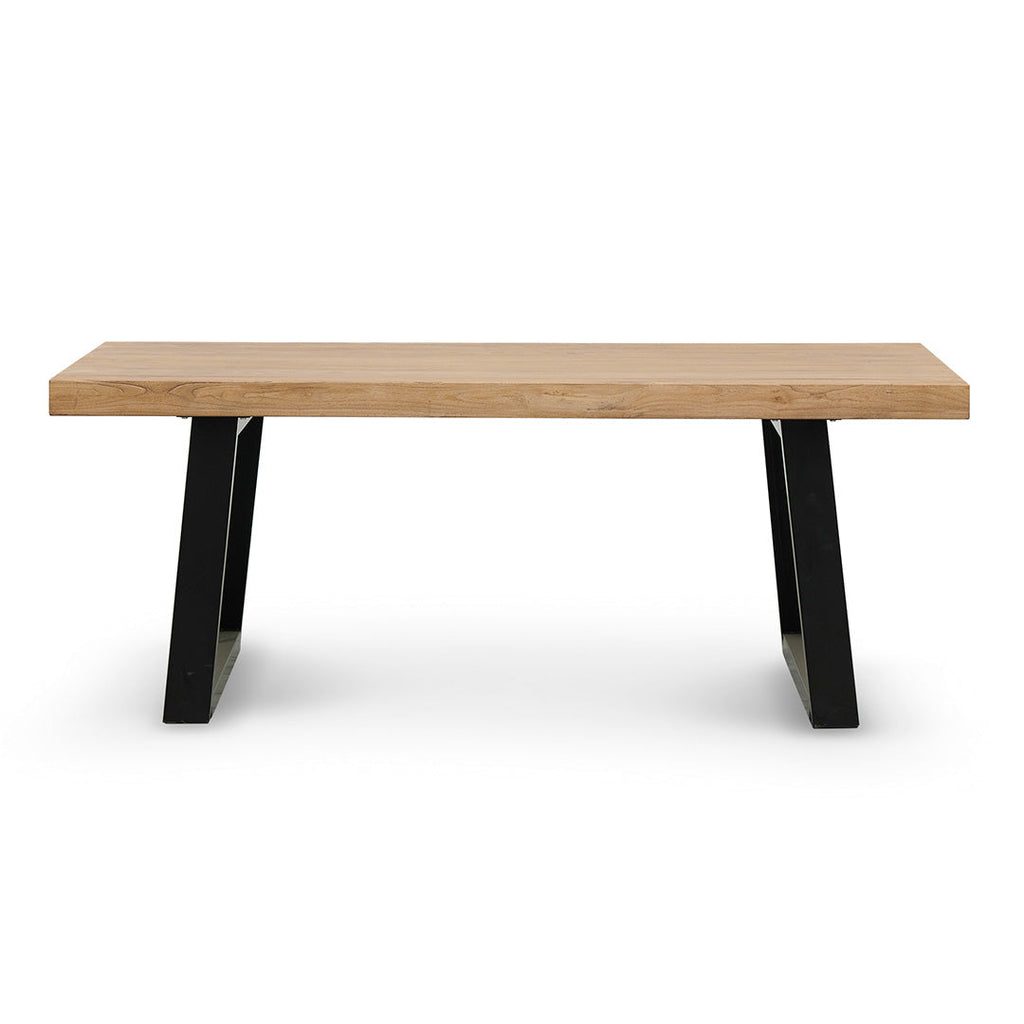 1.98m Reclaimed Elm Wood Siena Dining Table