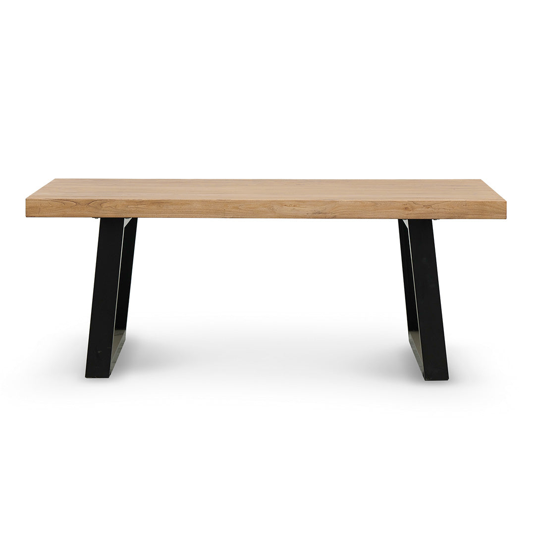 1.98m Reclaimed Elm Wood Siena Dining Table