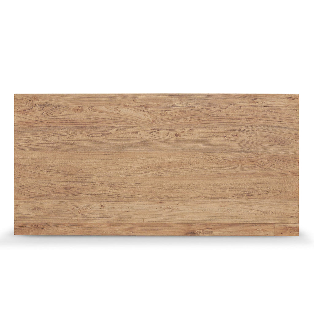 1.98m Reclaimed Elm Wood Siena Dining Table