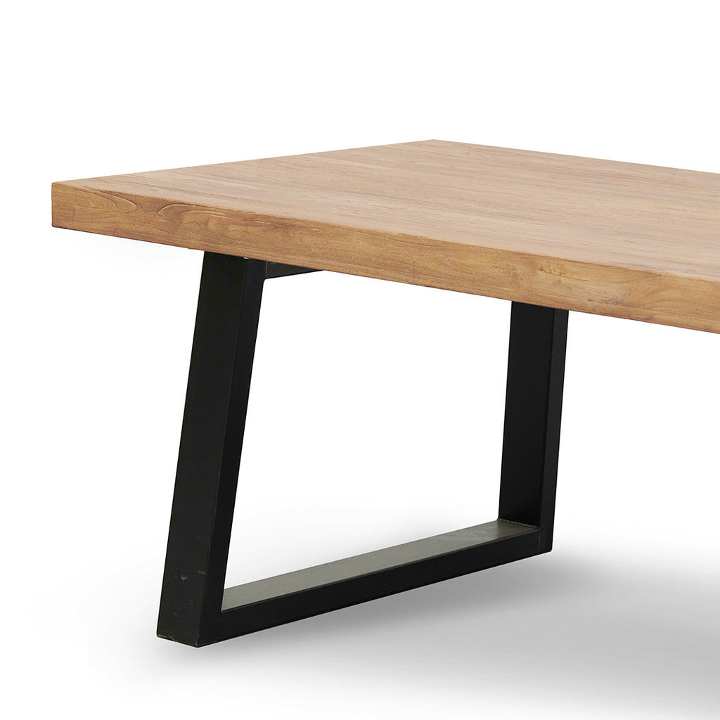 1.98m Reclaimed Elm Wood Siena Dining Table