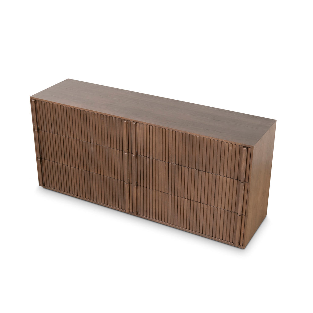 6 Drawer Genova Wooden Chest - Walnut