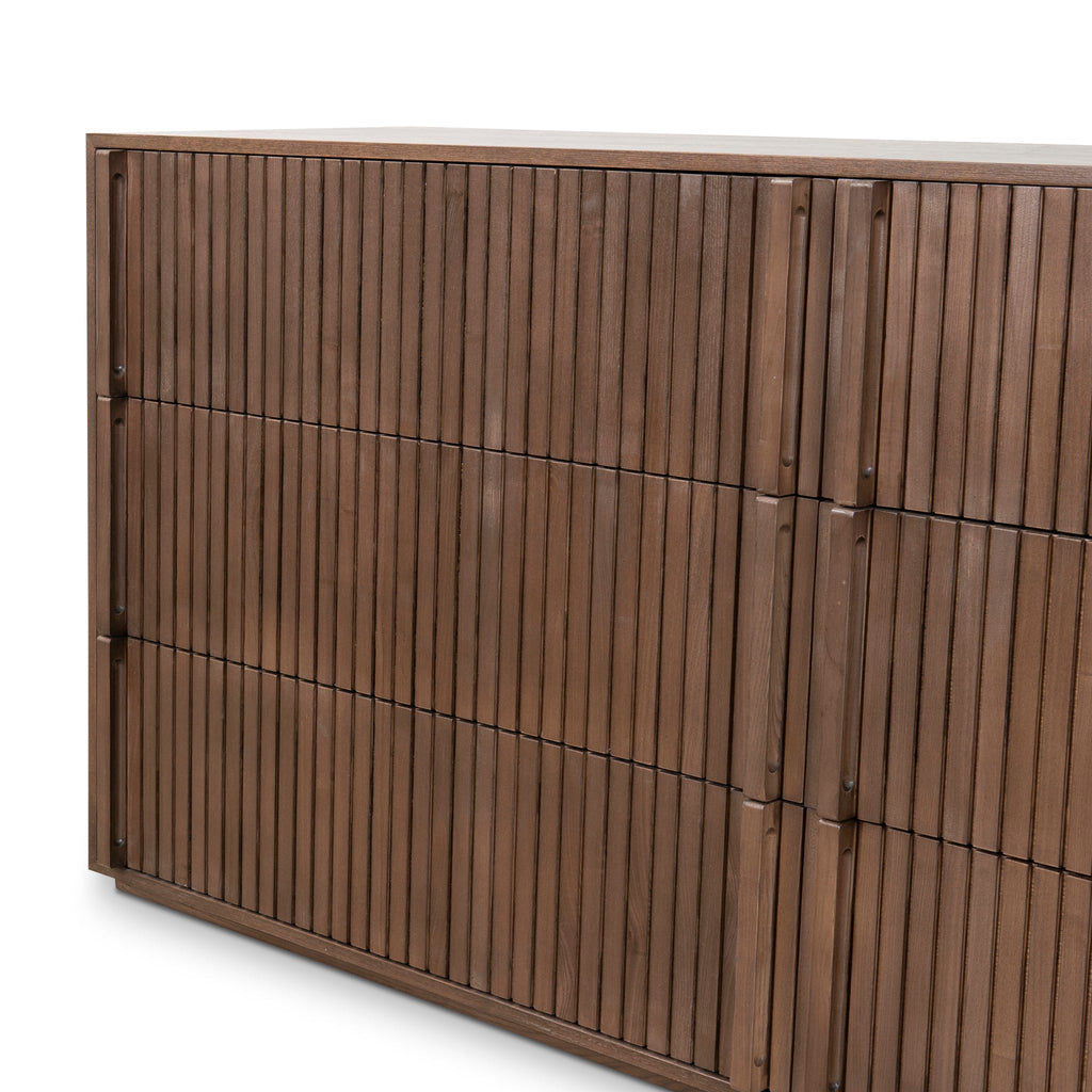 6 Drawer Genova Wooden Chest - Walnut