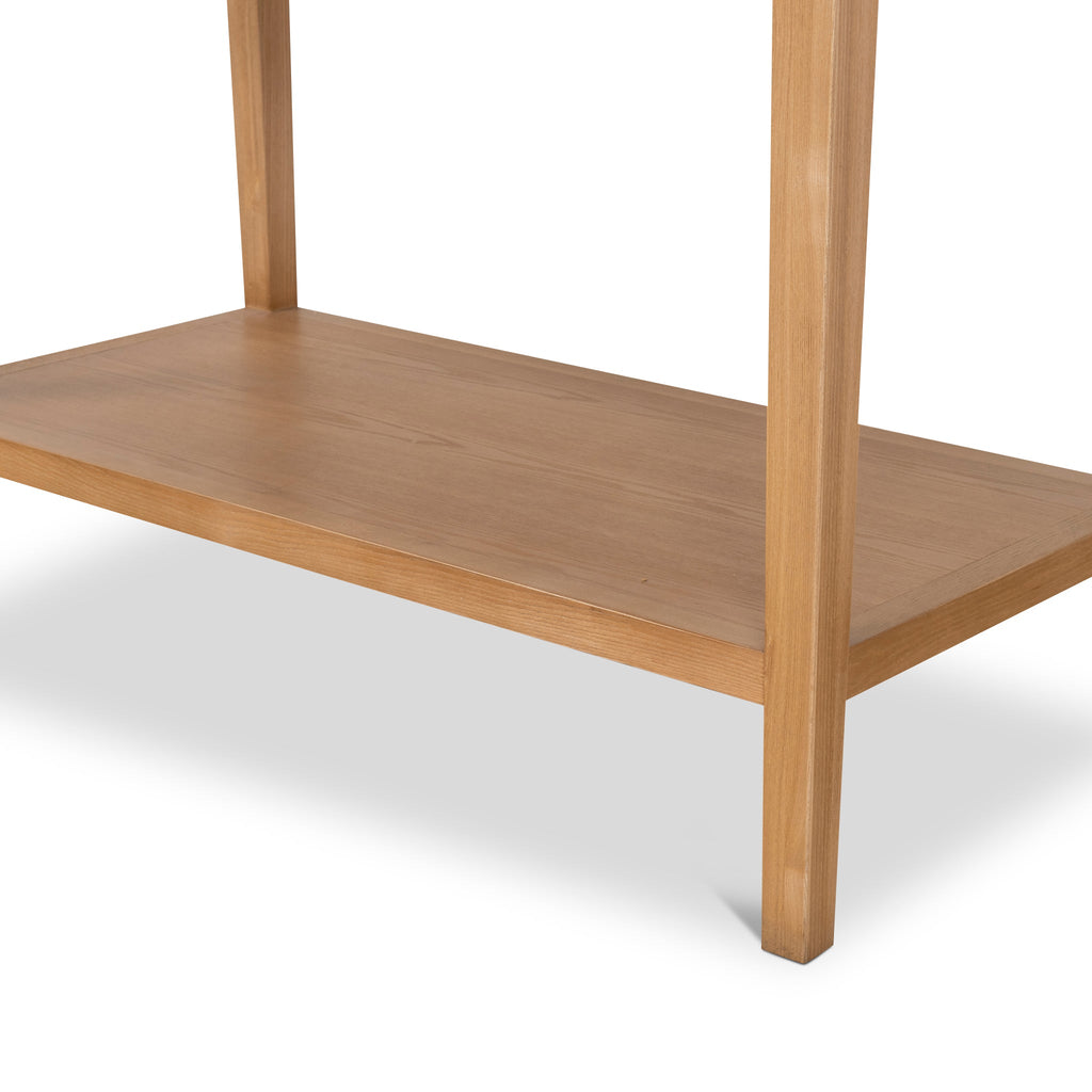 1.83m (H) Ash Genova Curve Cabinet - Natural