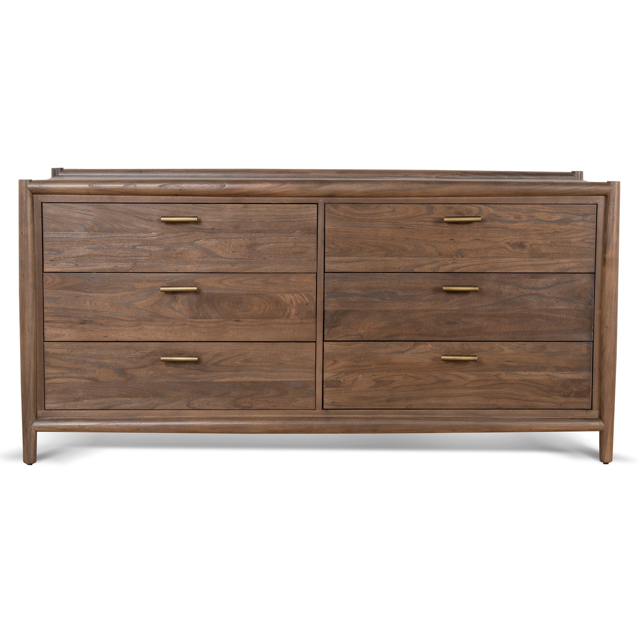6 Drawer Genova Wooden Chest - Walnut
