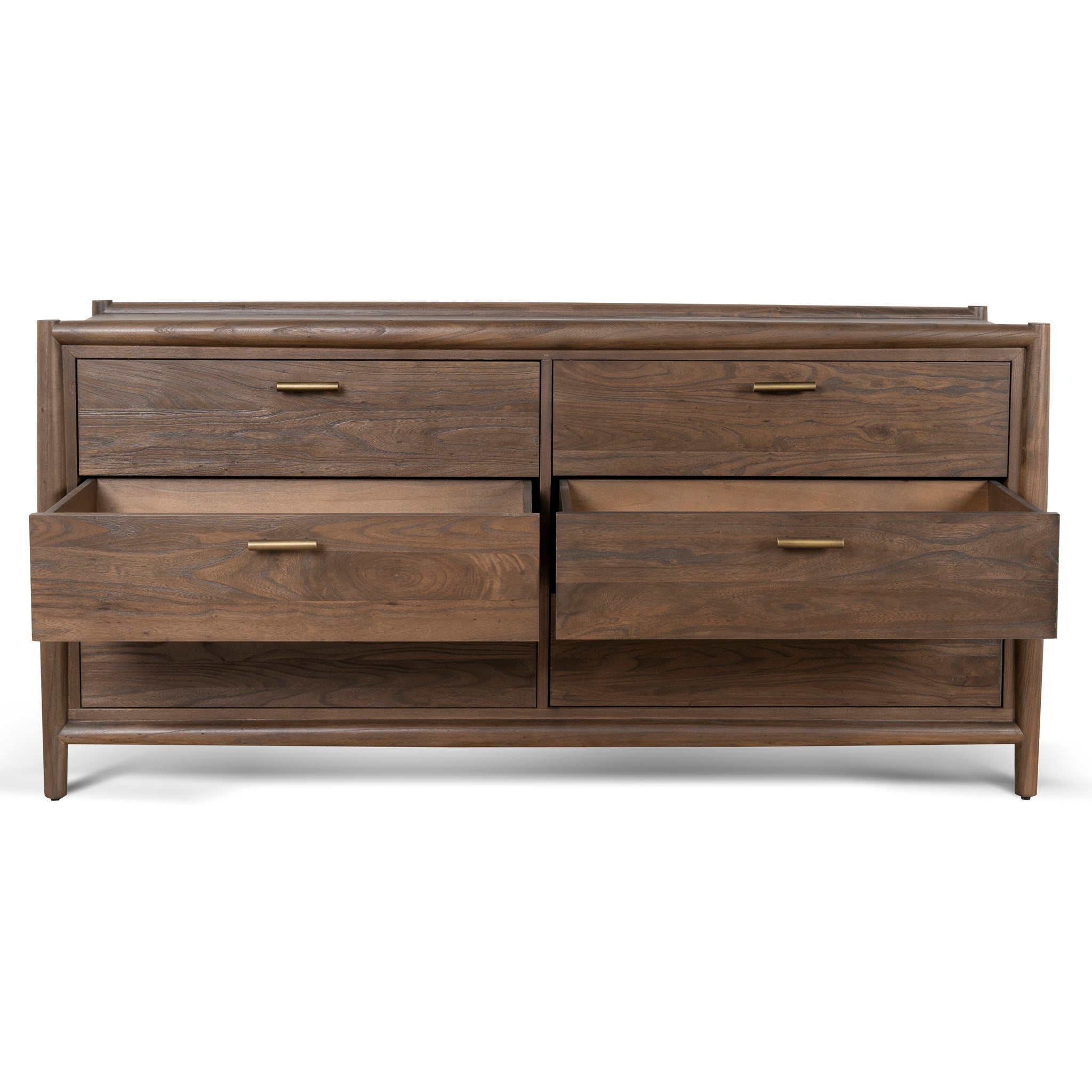 6 Drawer Genova Wooden Chest - Walnut