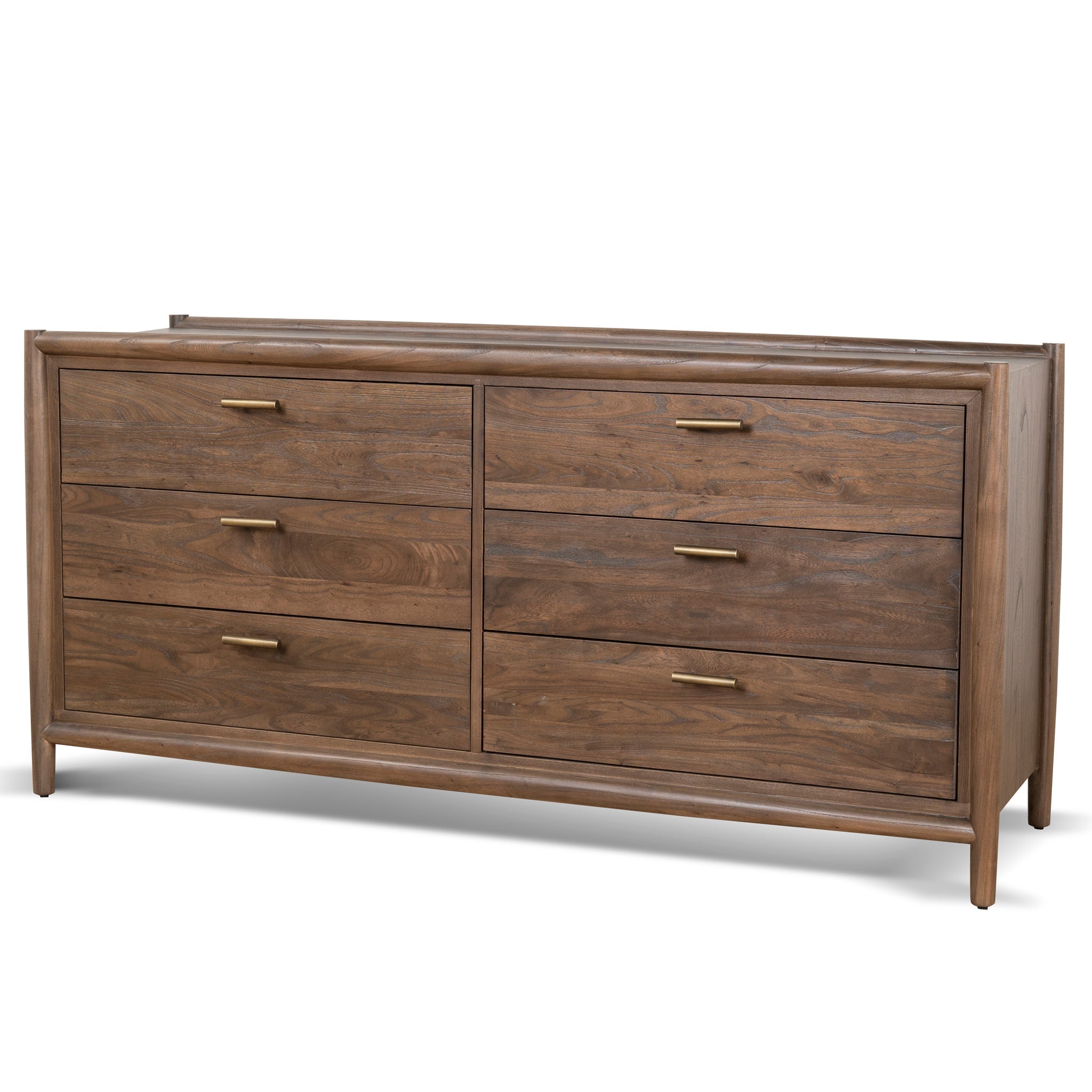 6 Drawer Genova Wooden Chest - Walnut