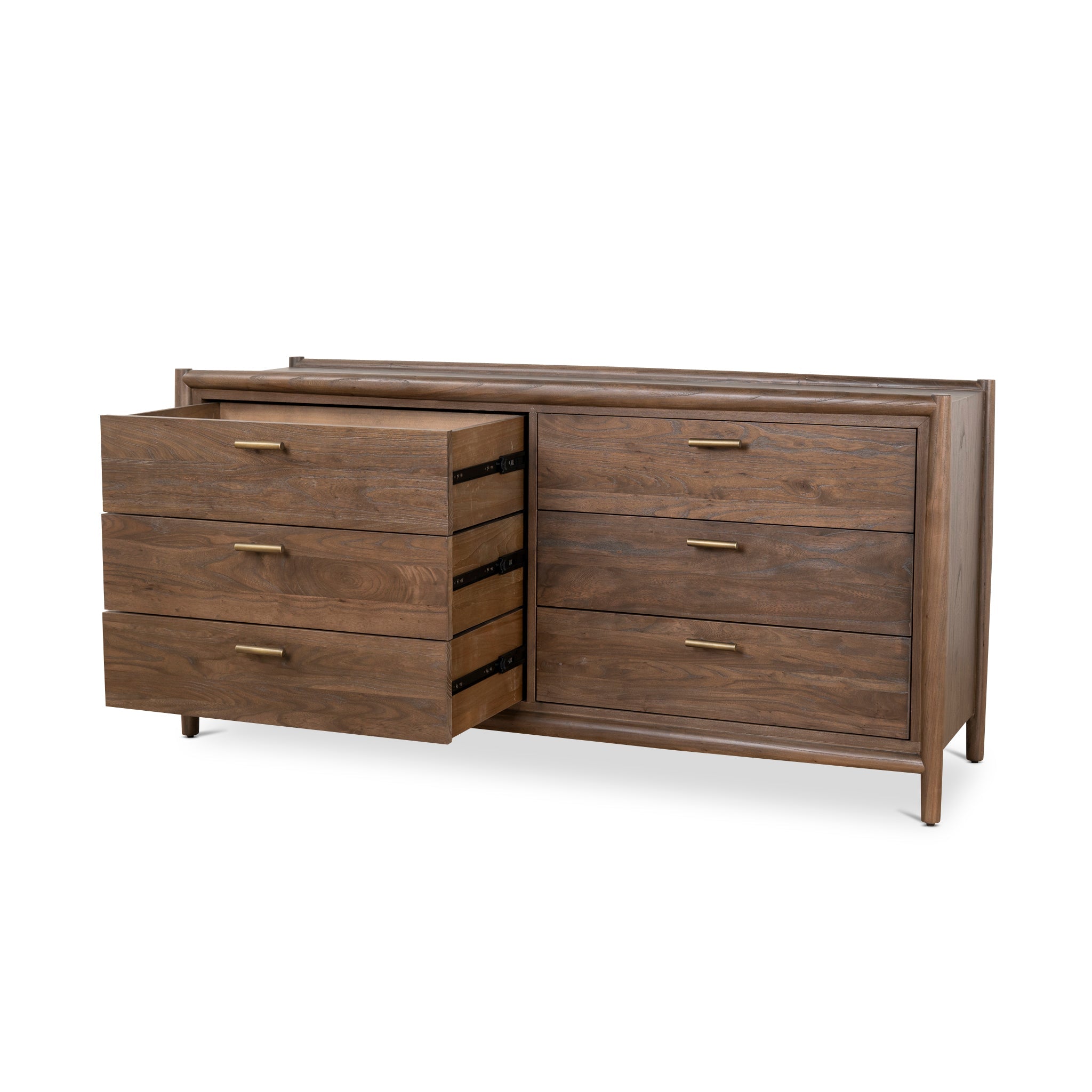 6 Drawer Genova Wooden Chest - Walnut
