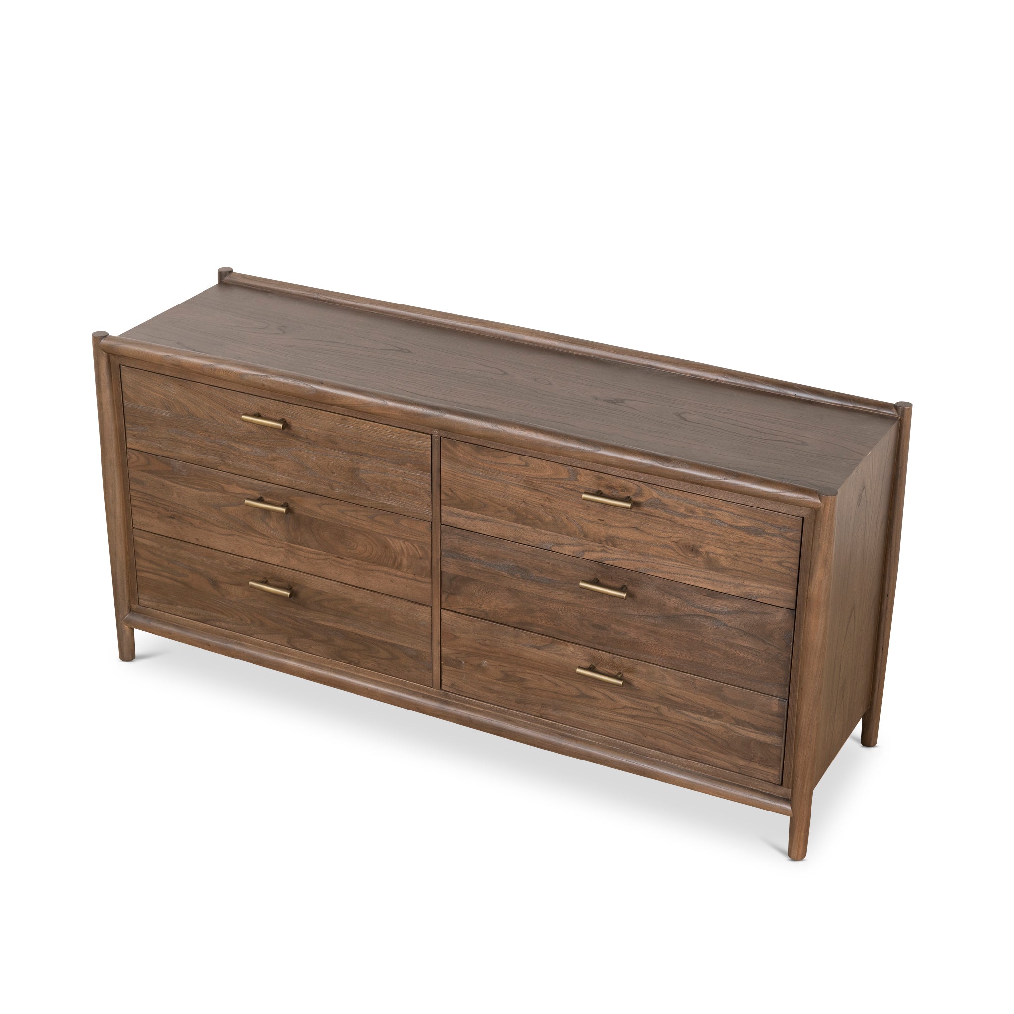 6 Drawer Genova Wooden Chest - Walnut
