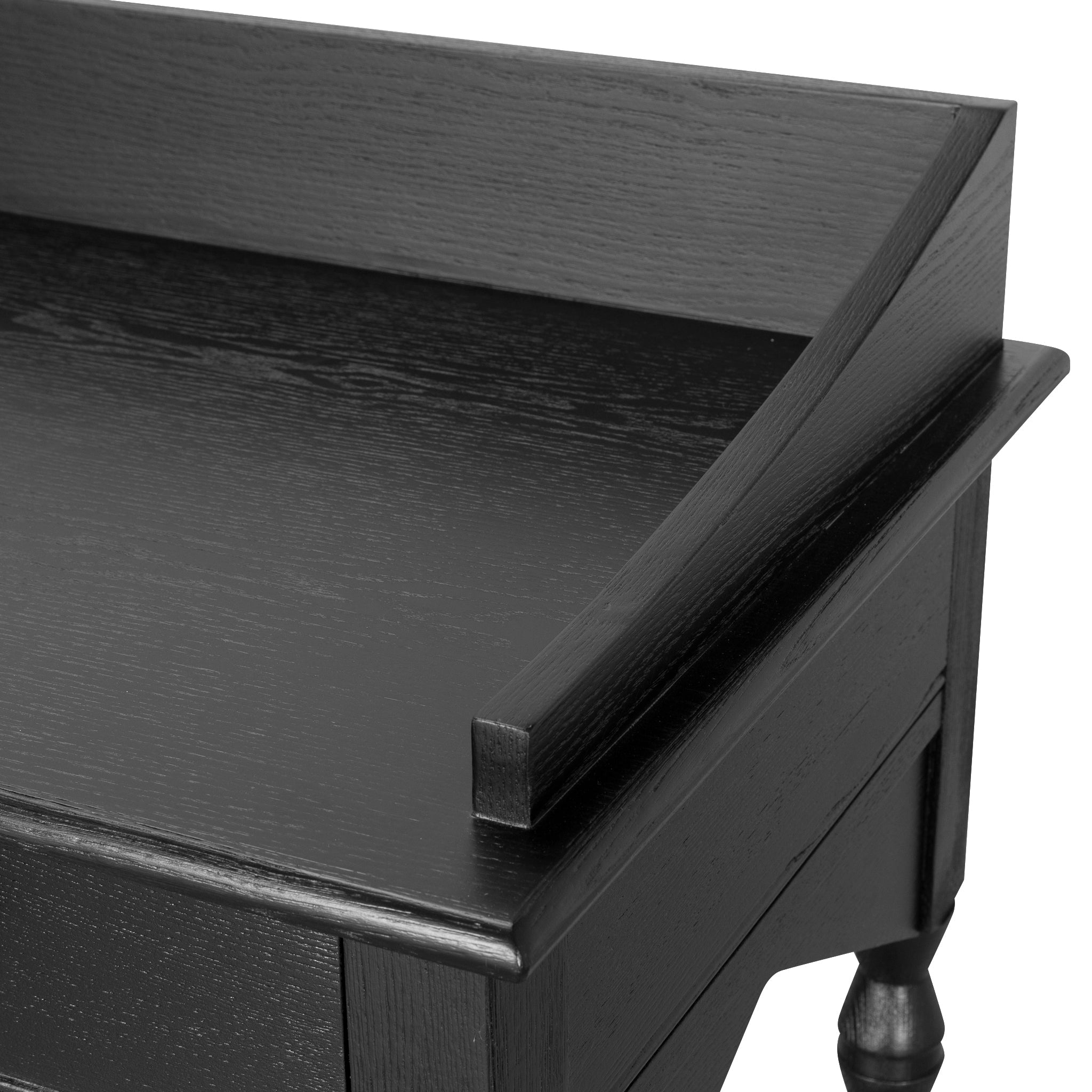 1.45m Ferrara Console Table - Black