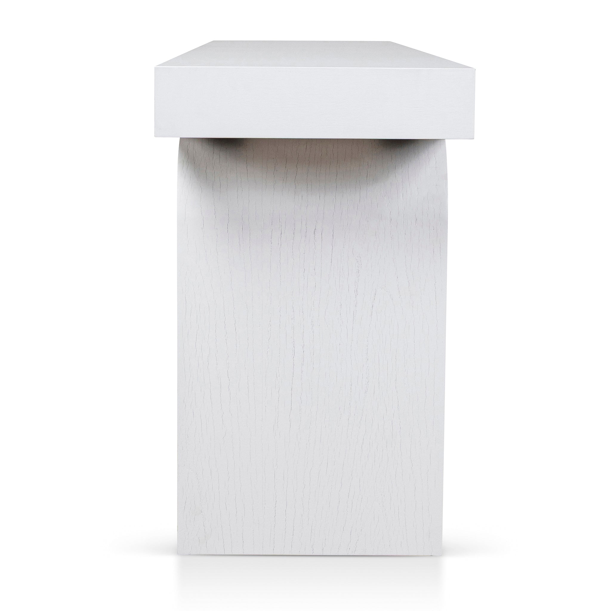 1.9m New Elm Ferrara Console Table - Full White