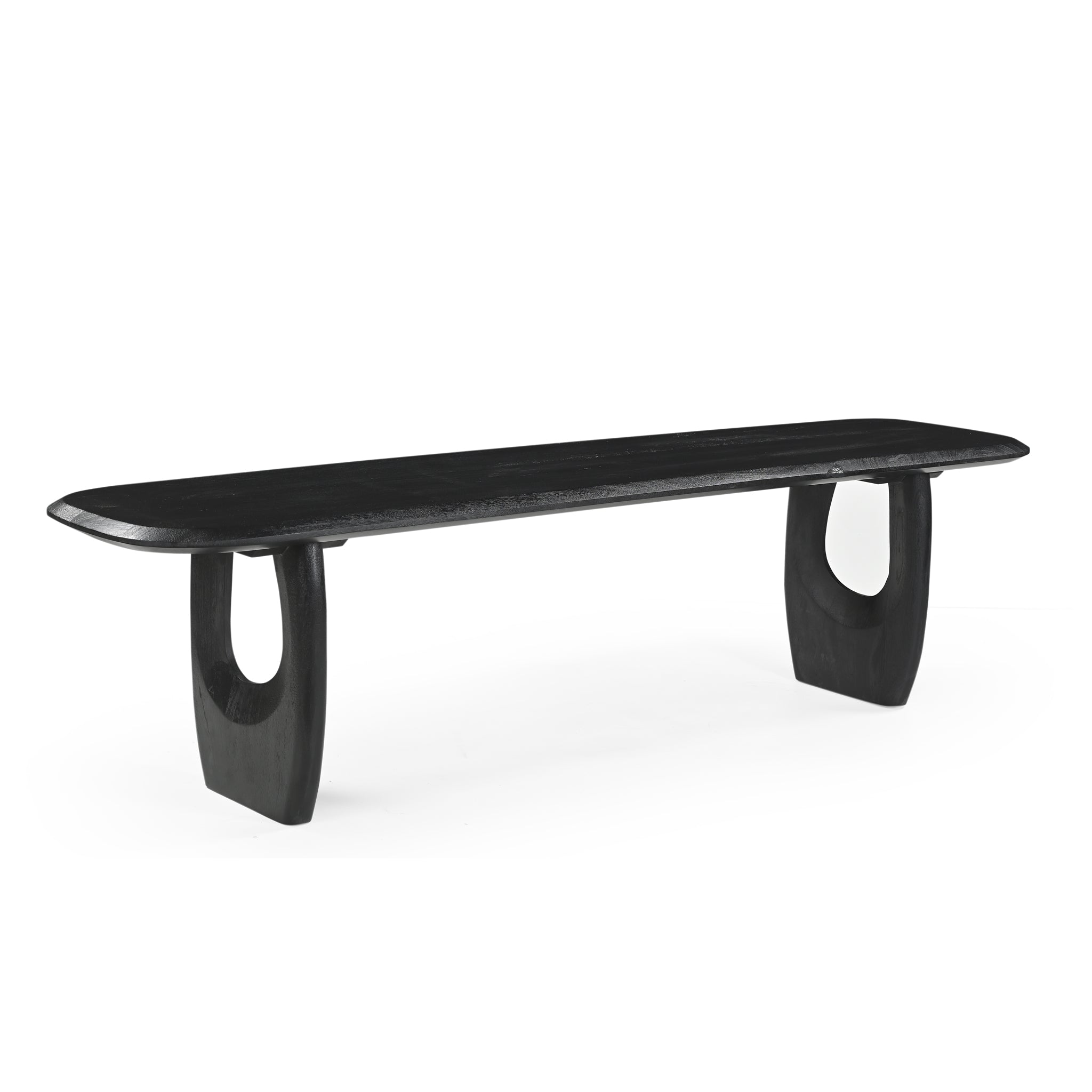 1.78cm Bergamo Bench- Full Black