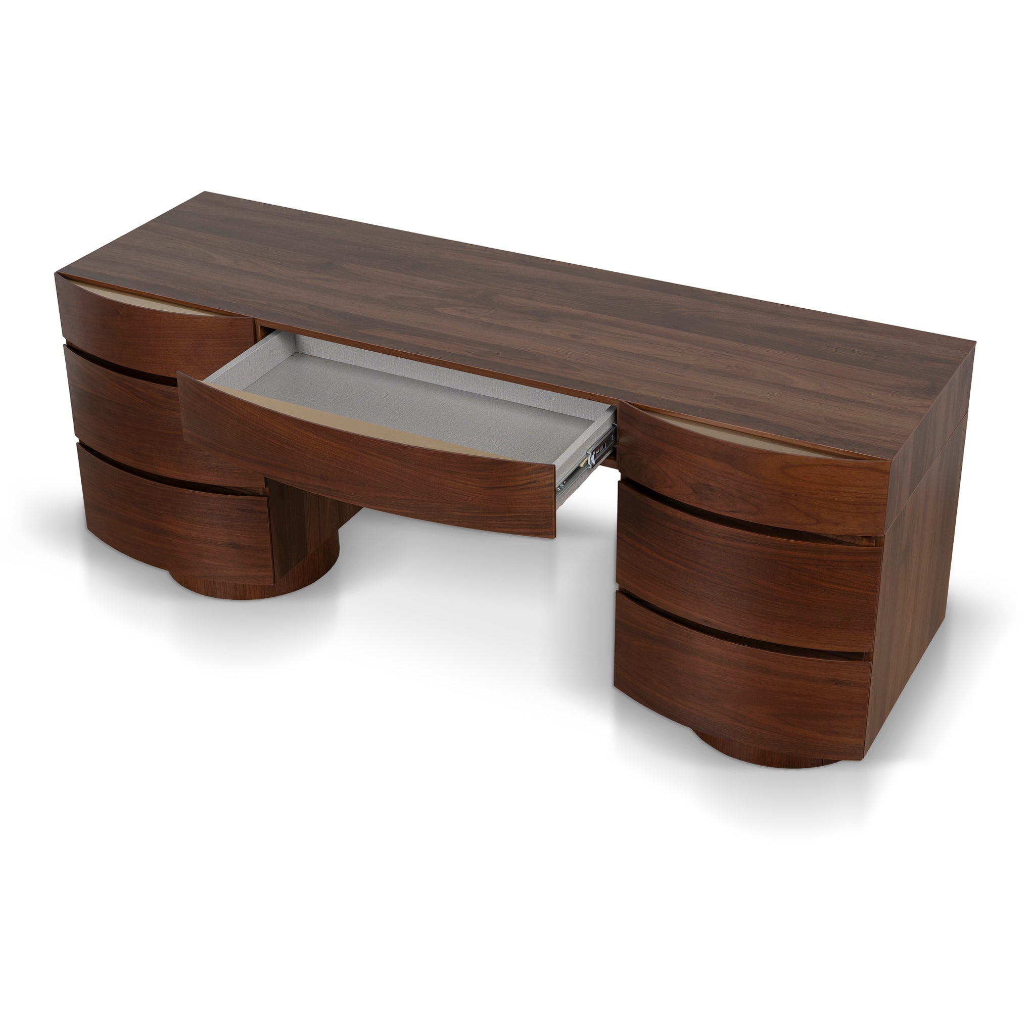 Milano Home Office Desk - Walnut