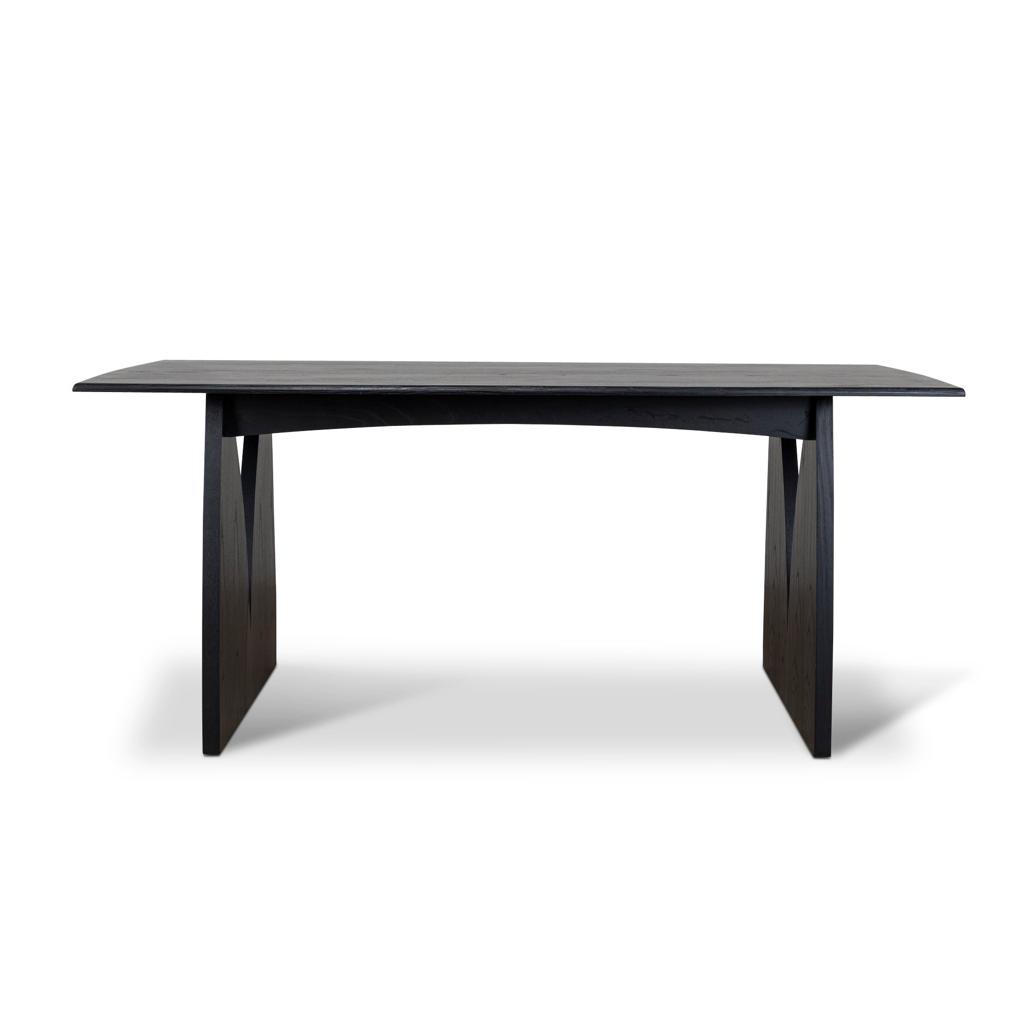 1.8m Elm Siena Dining Table - Full Black