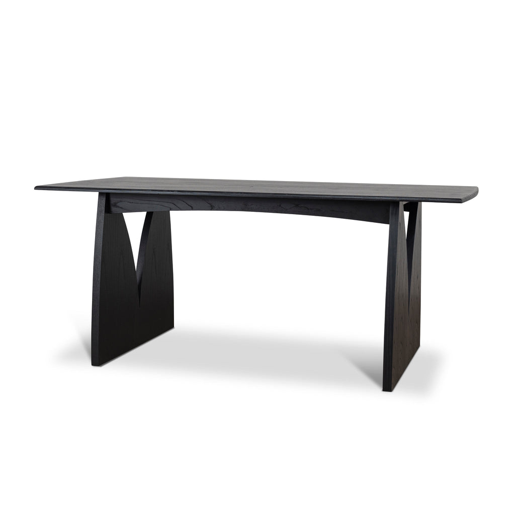 1.8m Elm Siena Dining Table - Full Black