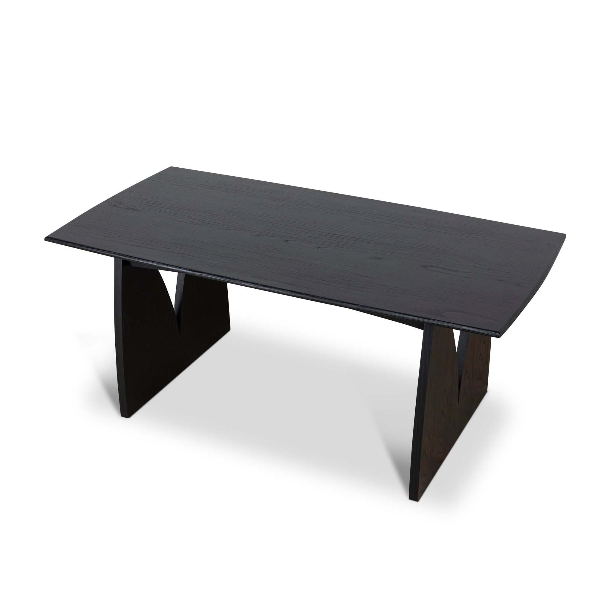 1.8m Elm Siena Dining Table - Full Black