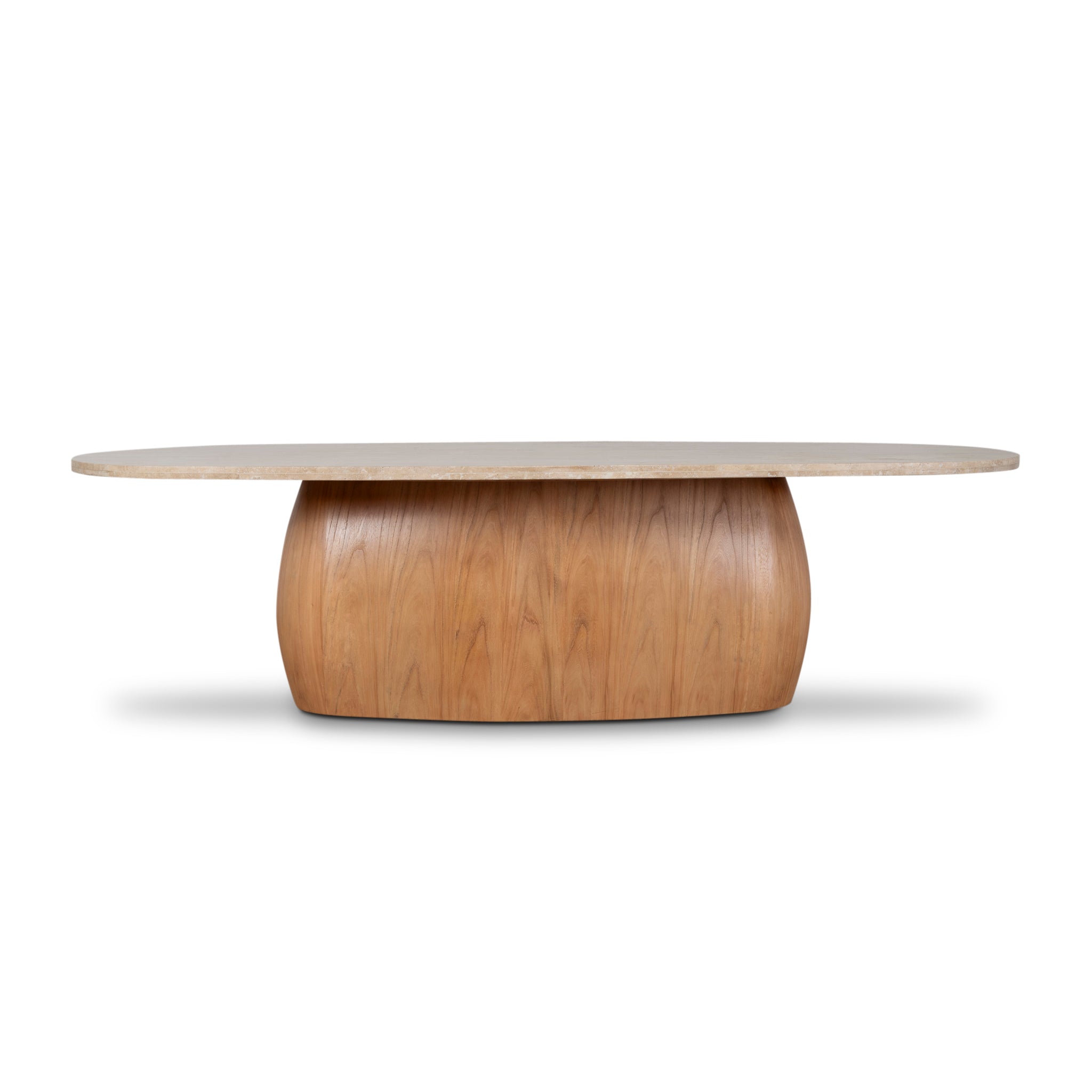 2.8m Travertine Siena Dining Table - Natural