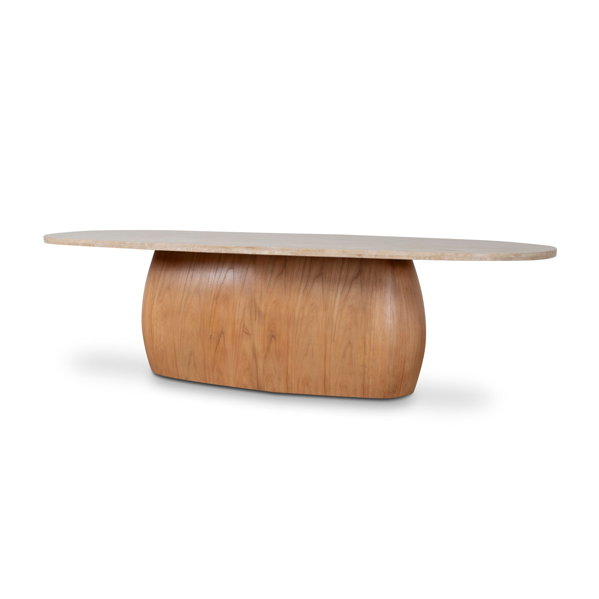 2.8m Travertine Siena Dining Table - Natural