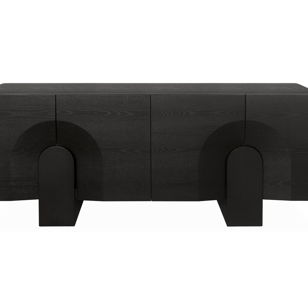 2.1m Modena Buffet Unit - Textured Espresso Black