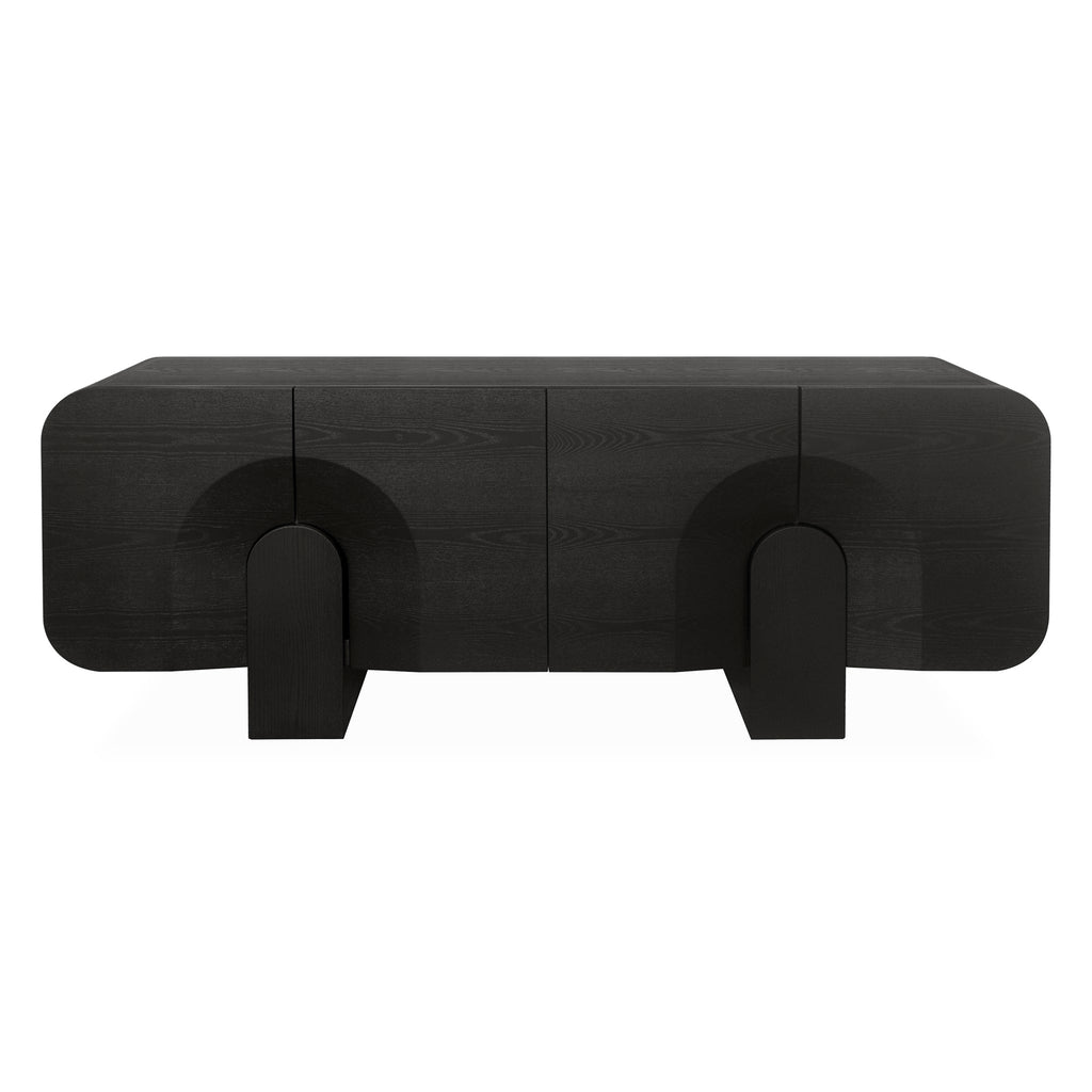 2.1m Modena Buffet Unit - Textured Espresso Black