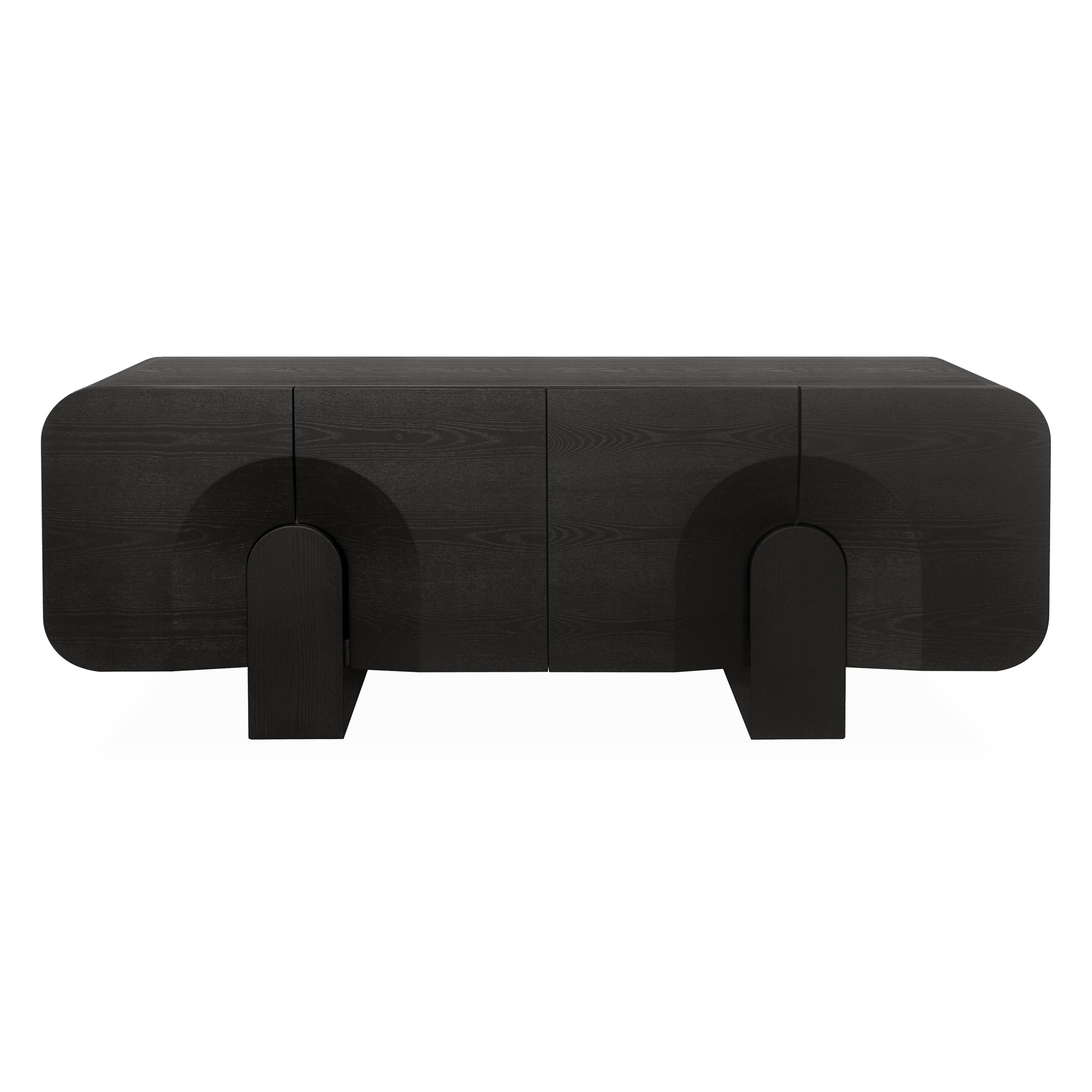 2.1m Modena Buffet Unit - Textured Espresso Black