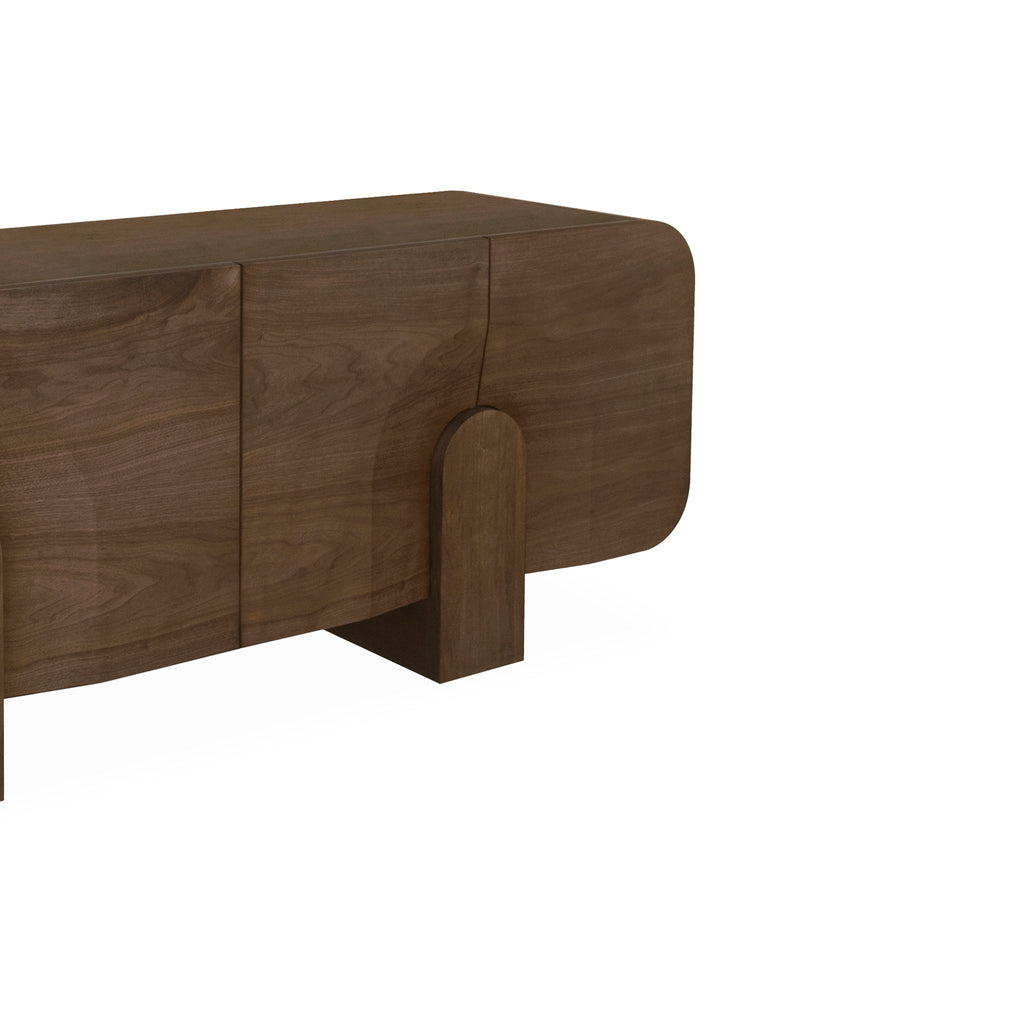 2.1m Modena Buffet Unit - Light Walnut