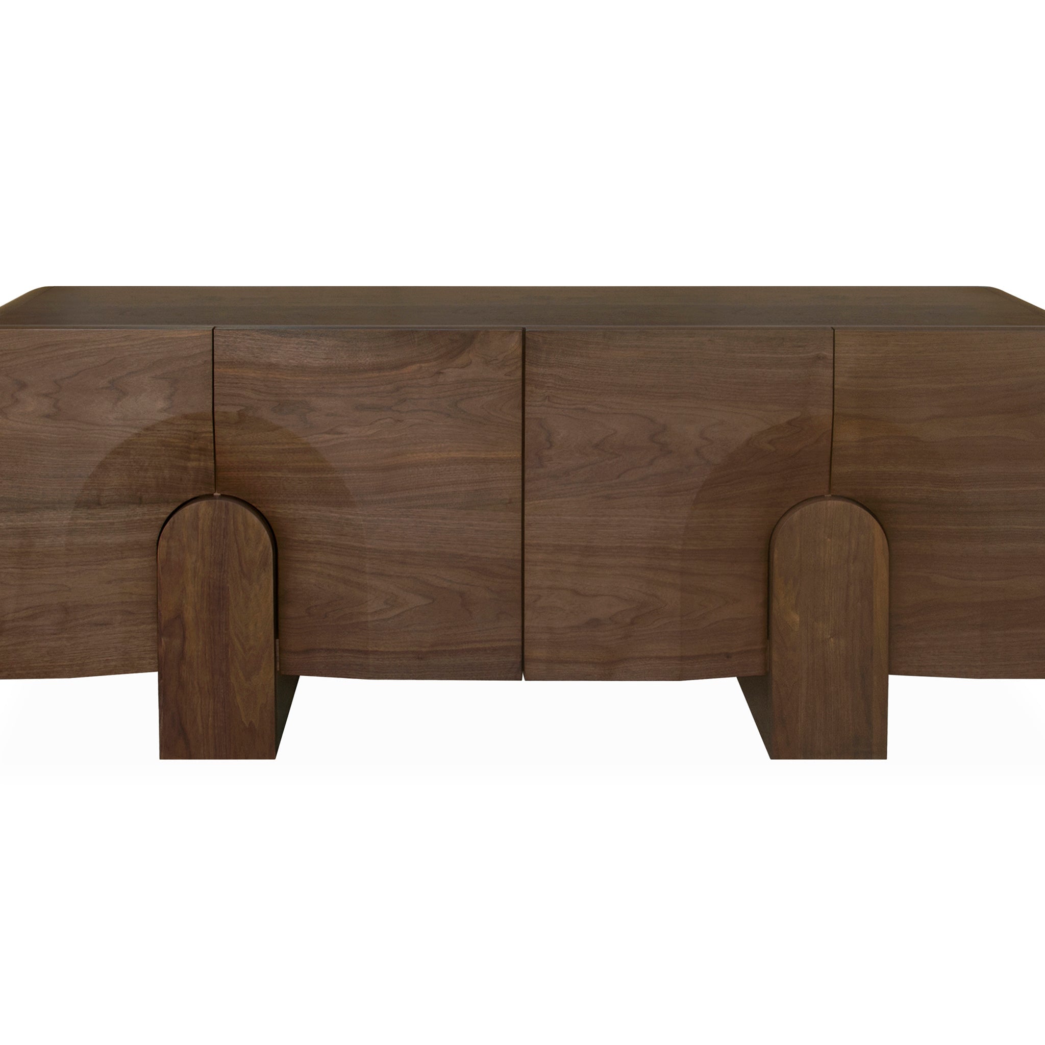 2.1m Modena Buffet Unit - Light Walnut