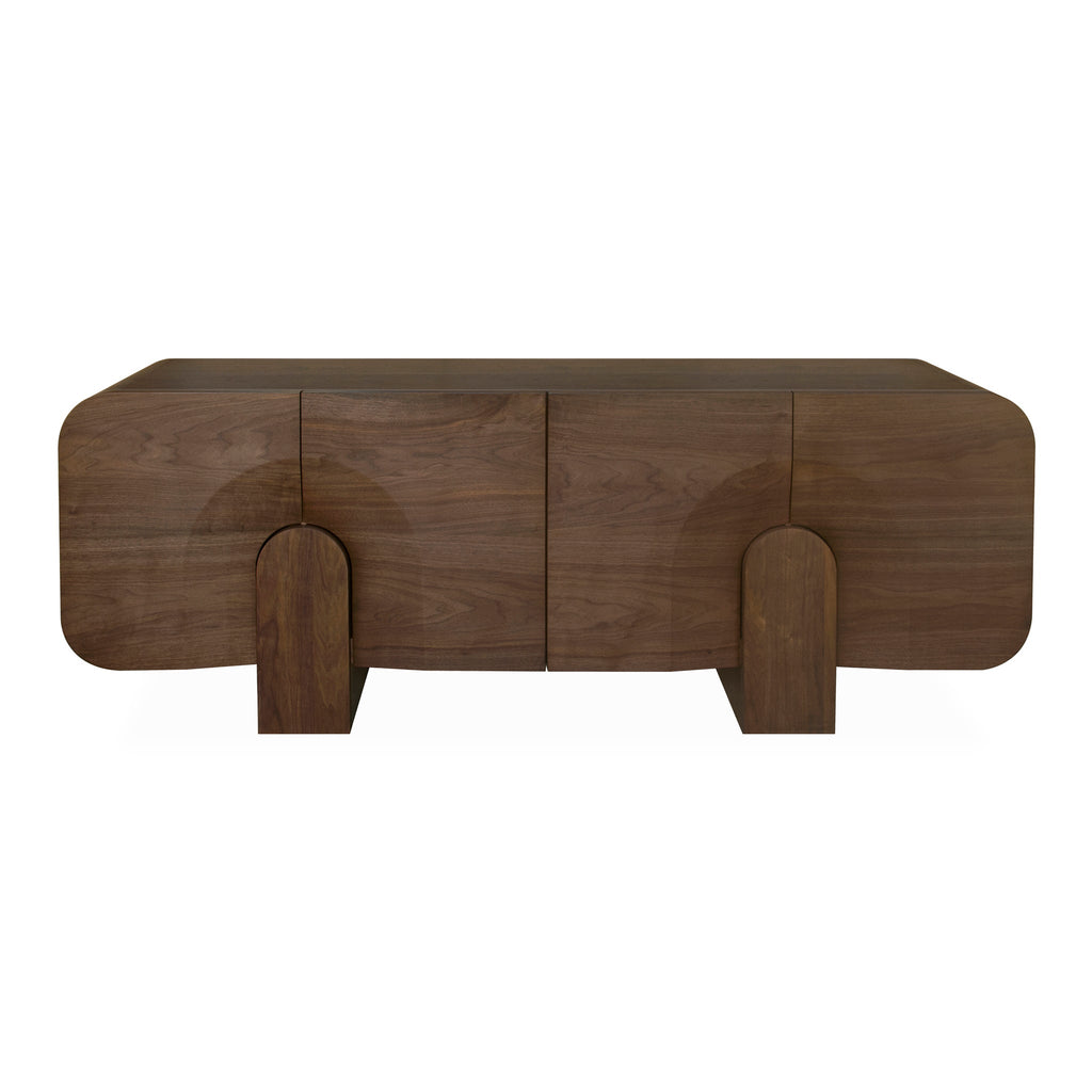 2.1m Modena Buffet Unit - Light Walnut