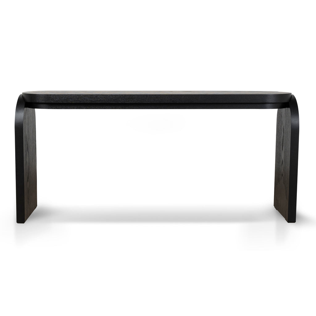1.7m Ferrara Console Table - Textured Espresso Black