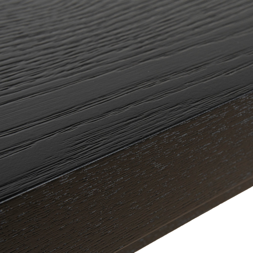 1.7m Ferrara Console Table - Textured Espresso Black