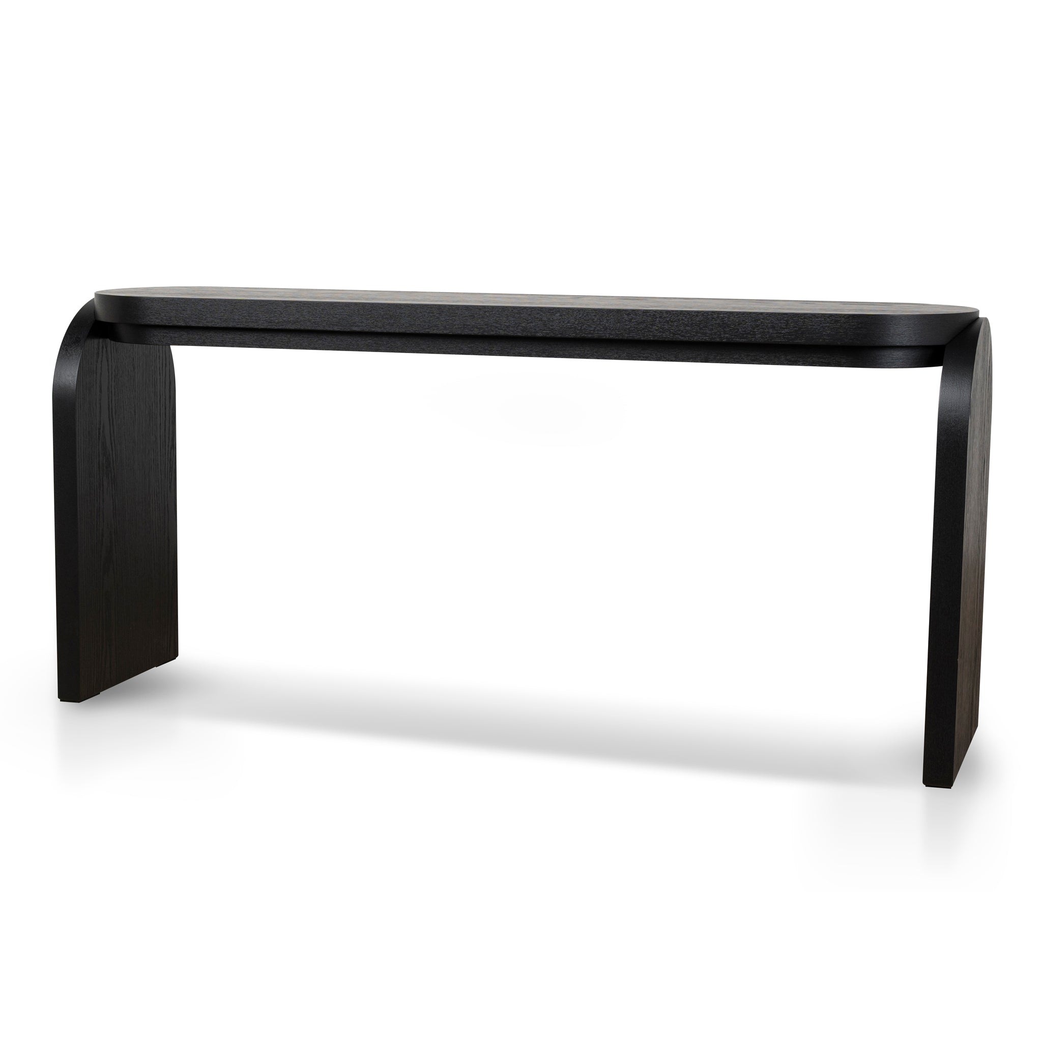 1.7m Ferrara Console Table - Textured Espresso Black