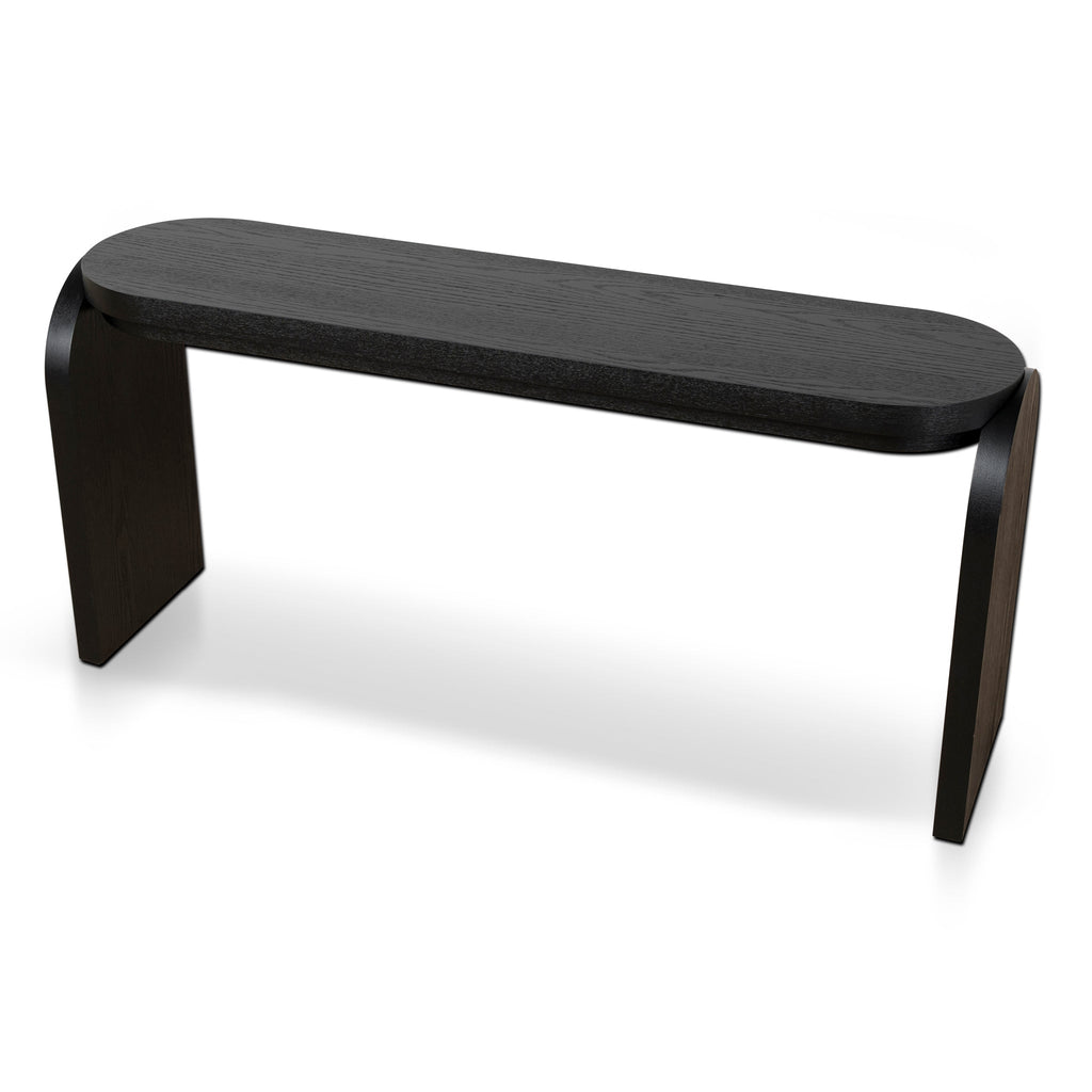 1.7m Ferrara Console Table - Textured Espresso Black