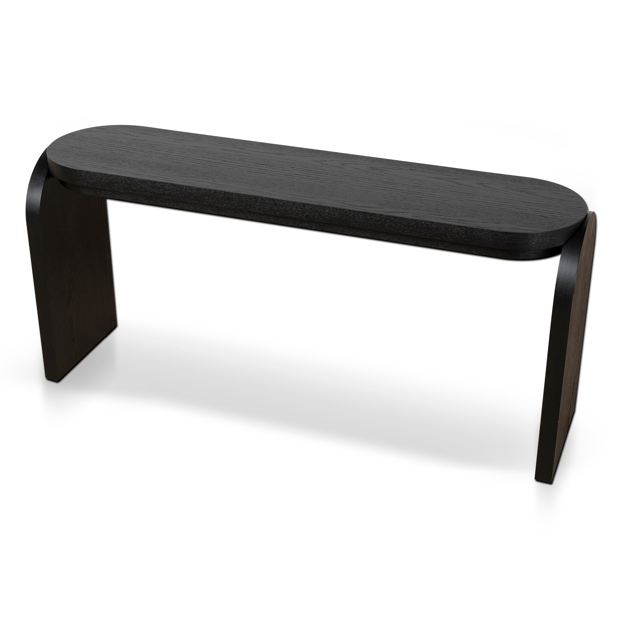 1.7m Ferrara Console Table - Textured Espresso Black