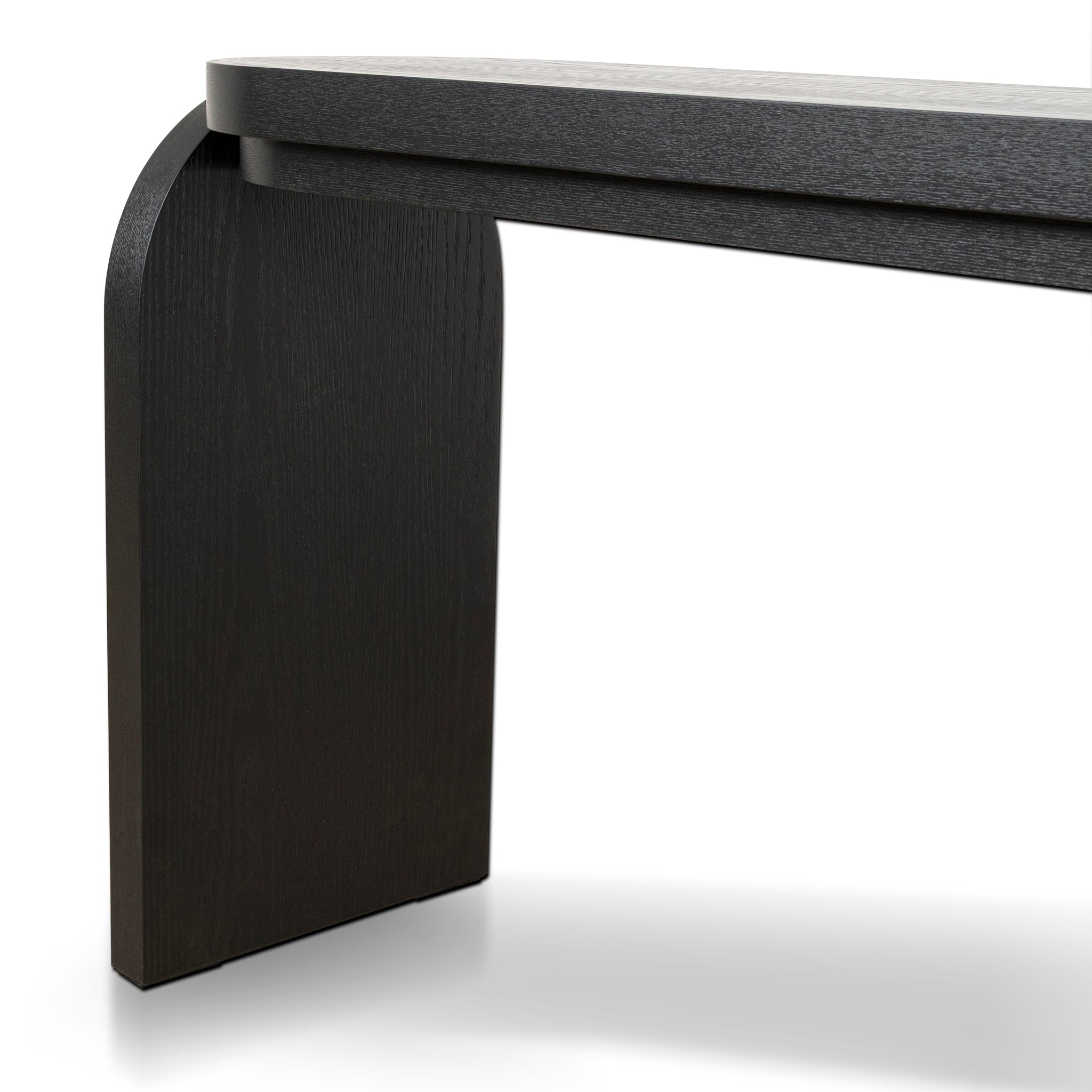 1.7m Ferrara Console Table - Textured Espresso Black