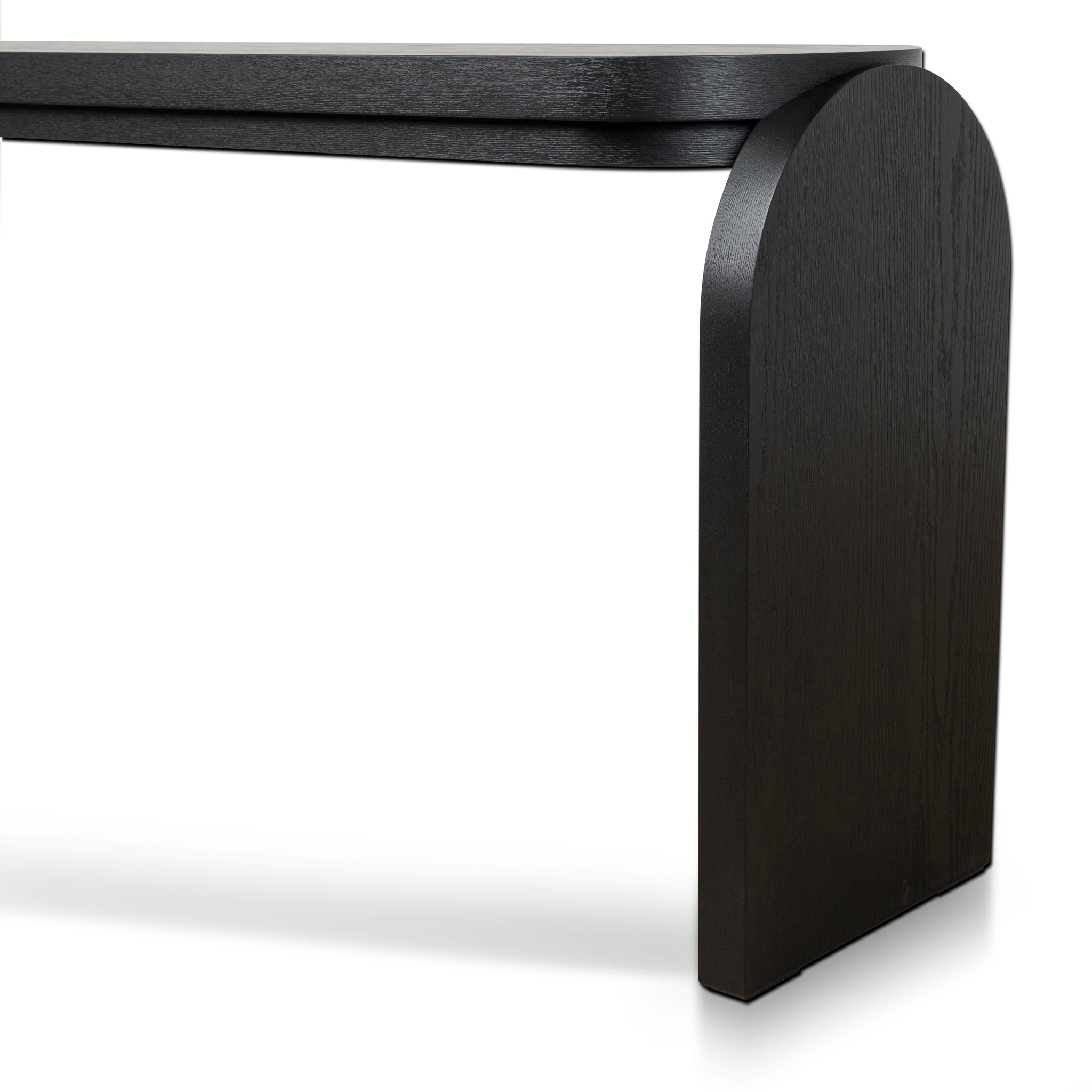 1.7m Ferrara Console Table - Textured Espresso Black