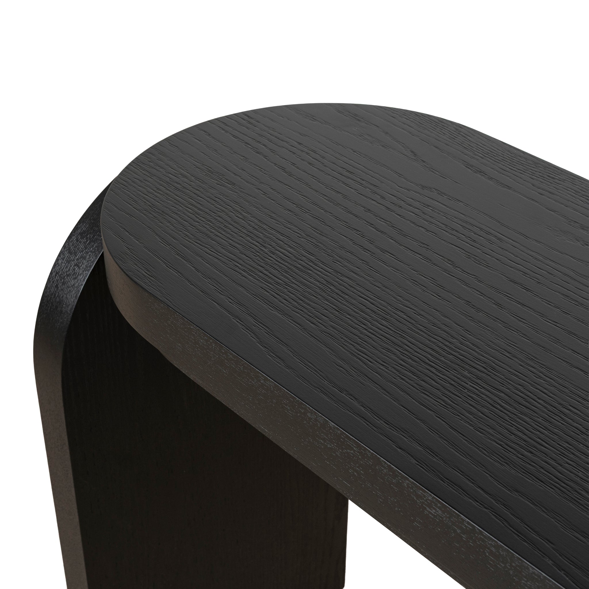 1.7m Ferrara Console Table - Textured Espresso Black