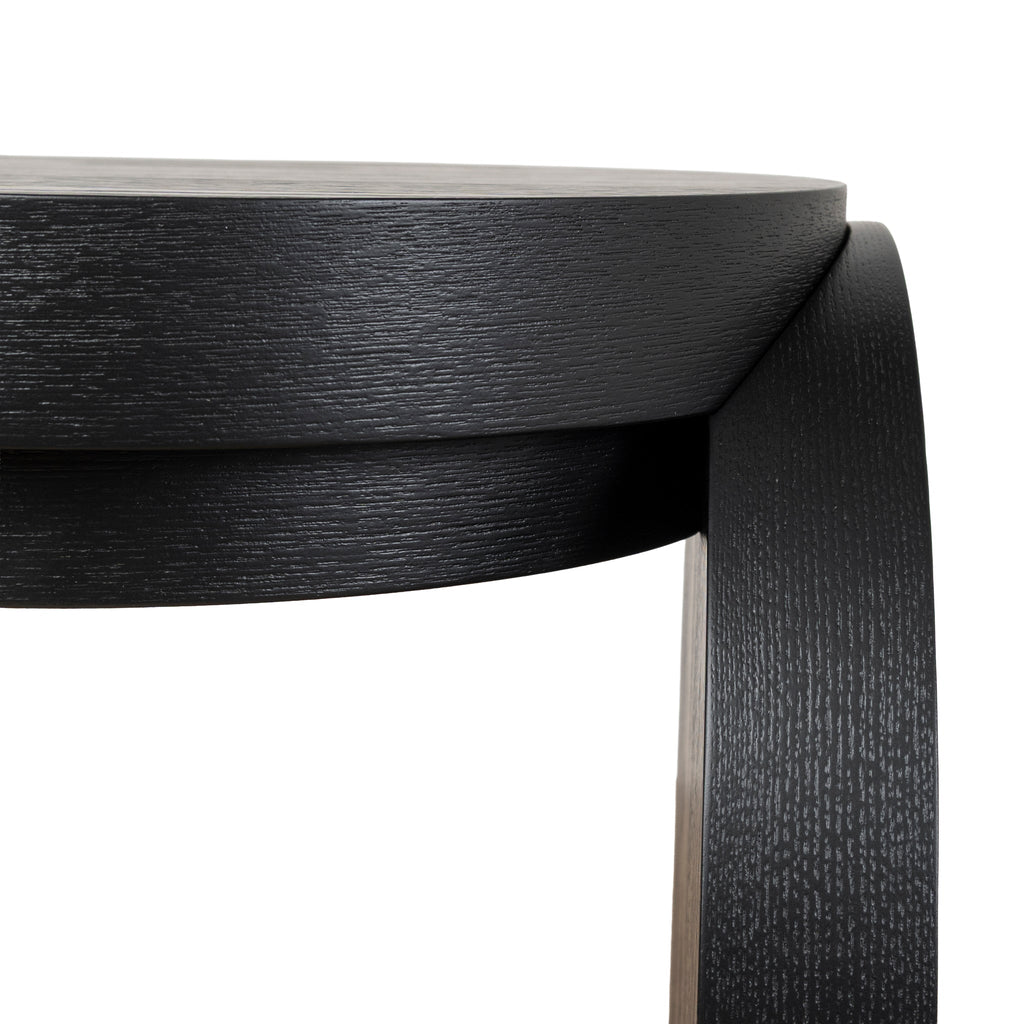 1.7m Ferrara Console Table - Textured Espresso Black