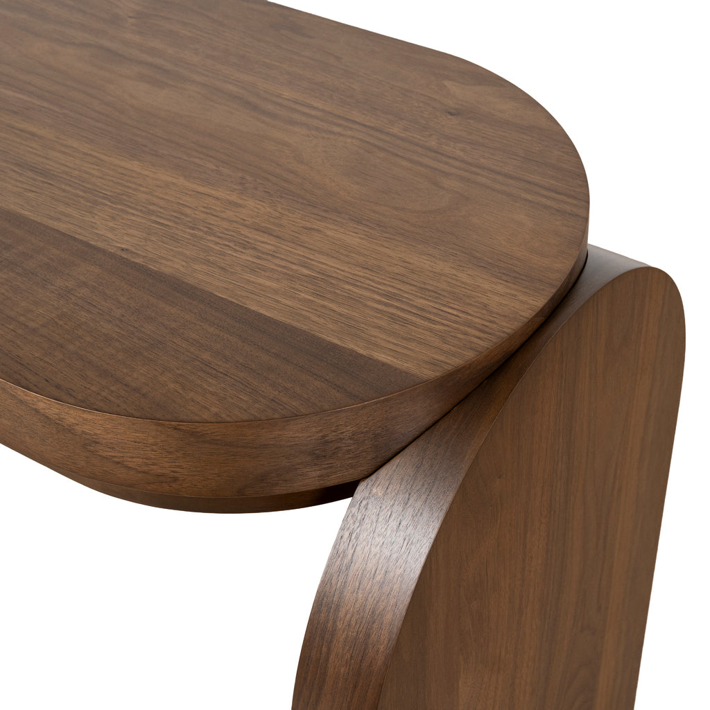 1.7m Ferrara Console Table - Light Walnut