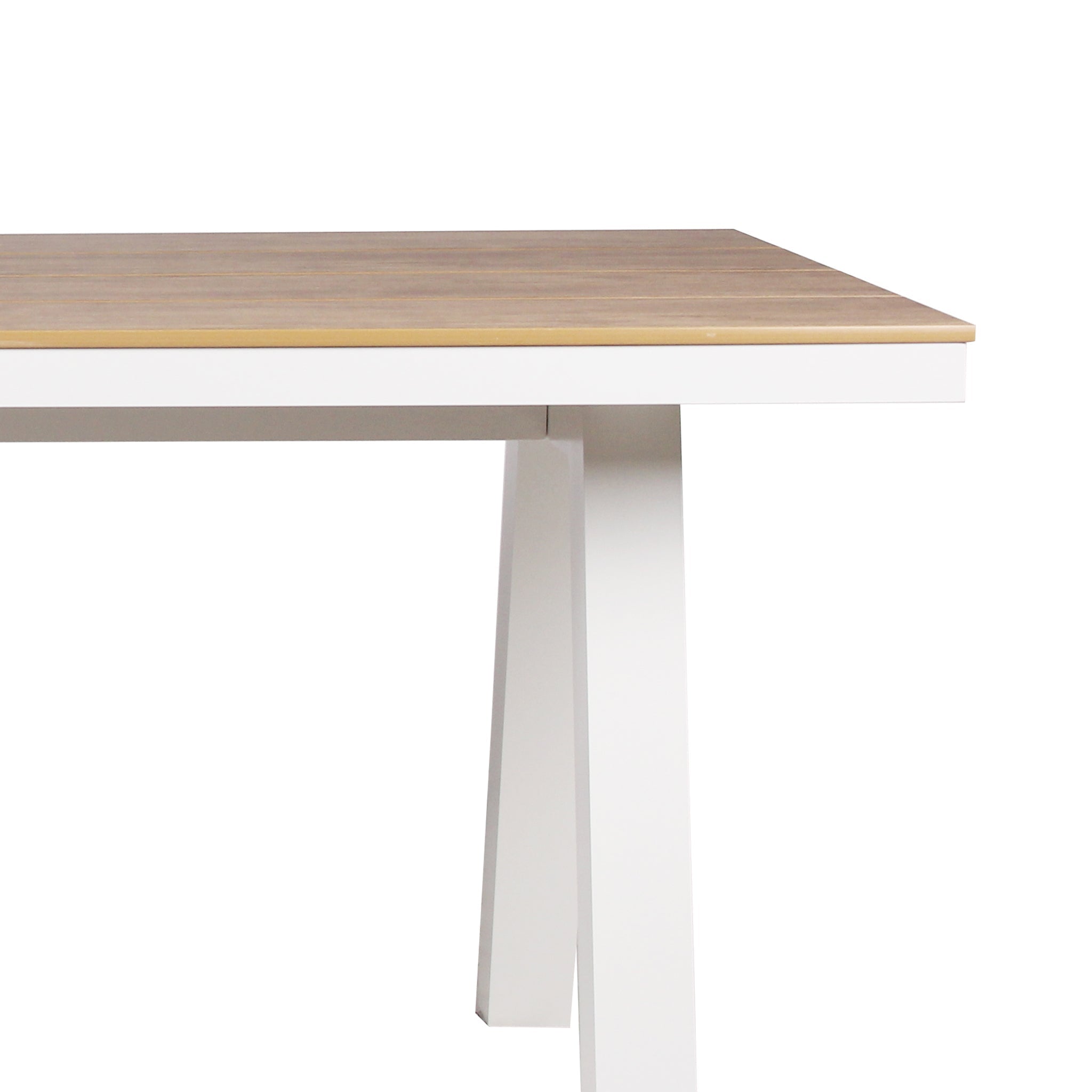 1.8m Sand White Outdoor Siena Dining Table - Natural