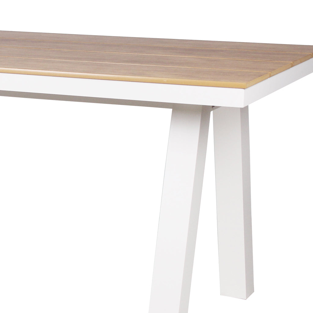 1.8m Sand White Outdoor Siena Dining Table - Natural