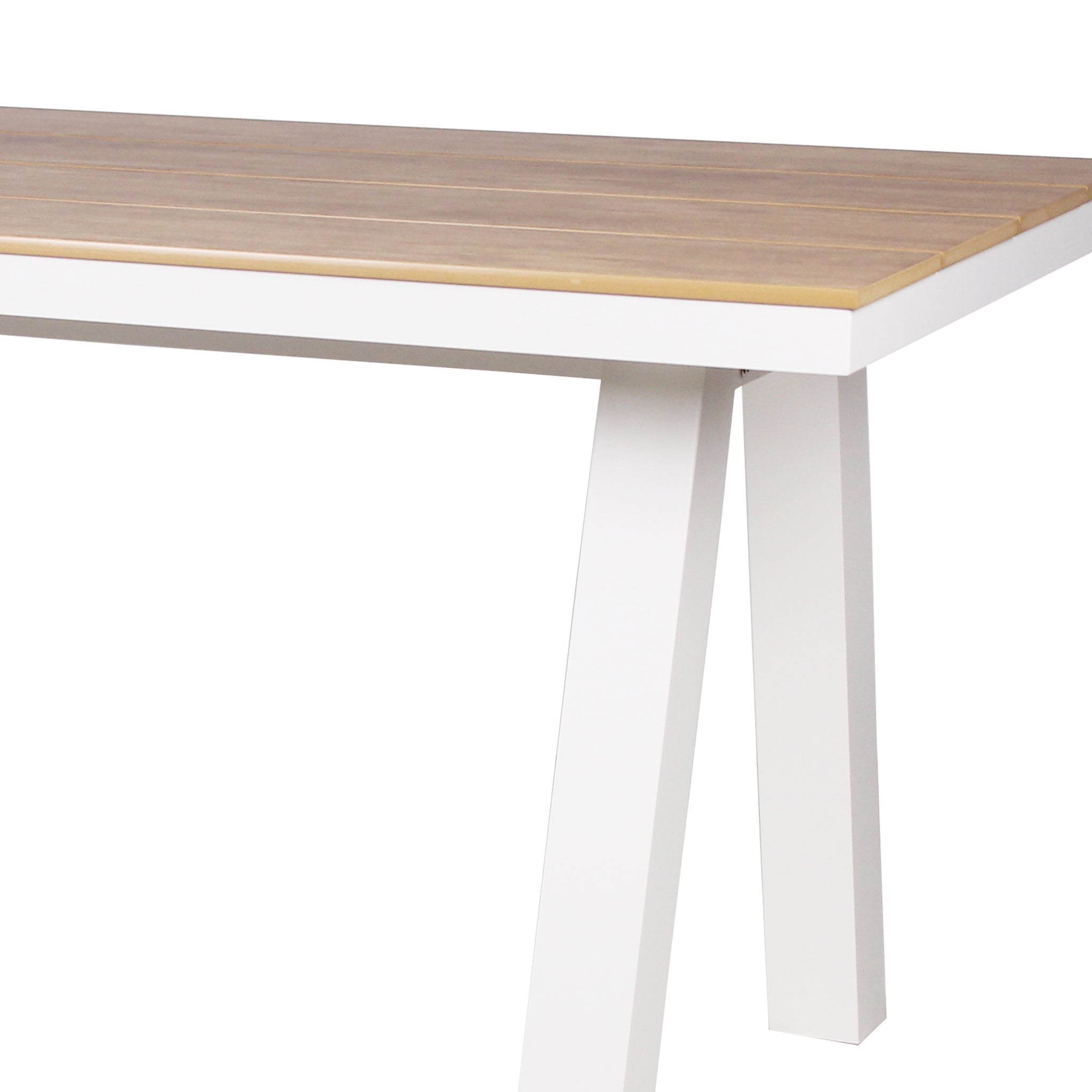 1.8m Sand White Outdoor Siena Dining Table - Natural