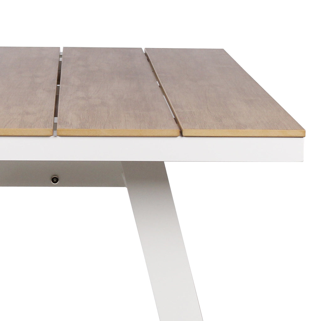 1.8m Sand White Outdoor Siena Dining Table - Natural