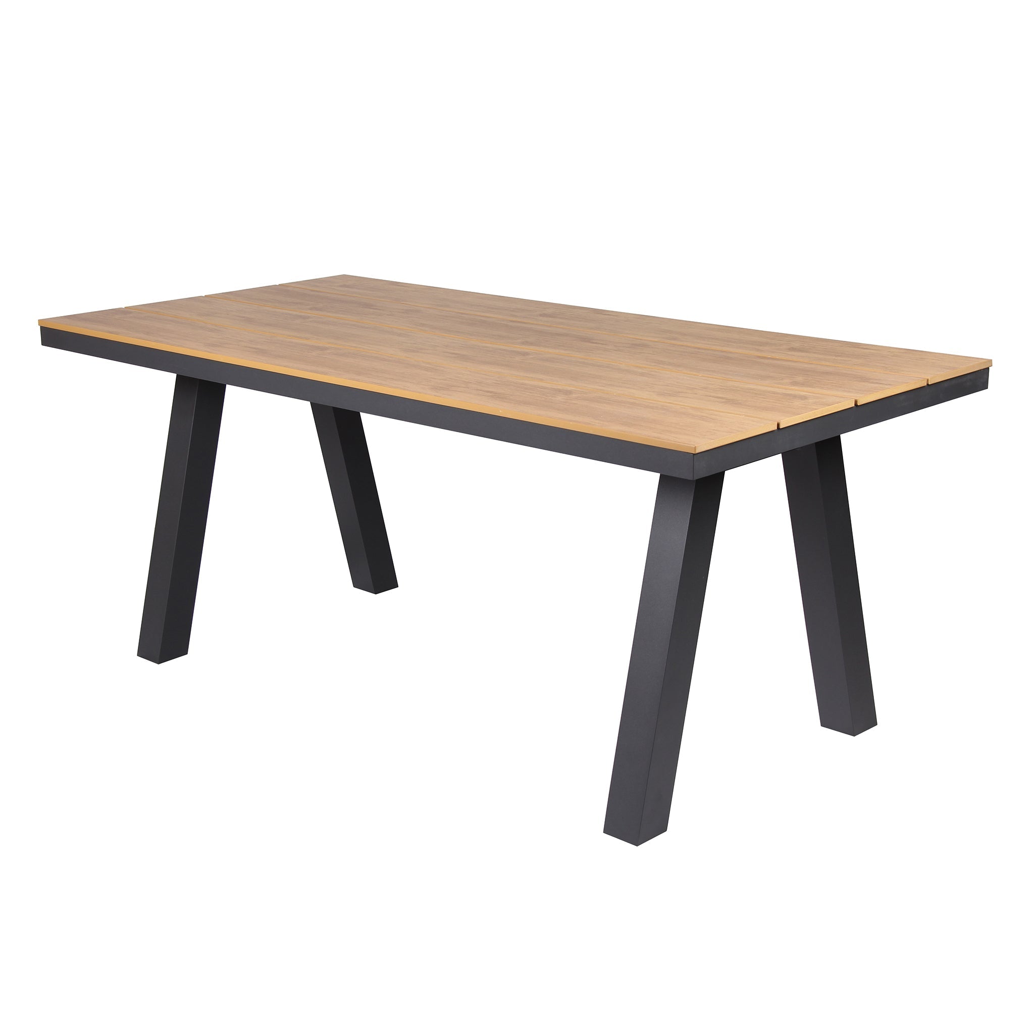 1.8m Charcoal Outdoor Siena Dining Table - Natural