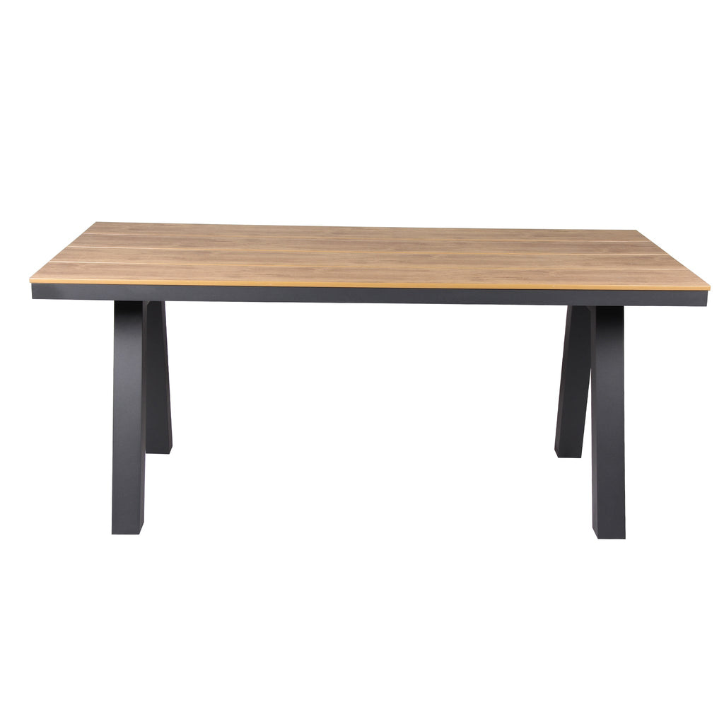 1.8m Charcoal Outdoor Siena Dining Table - Natural