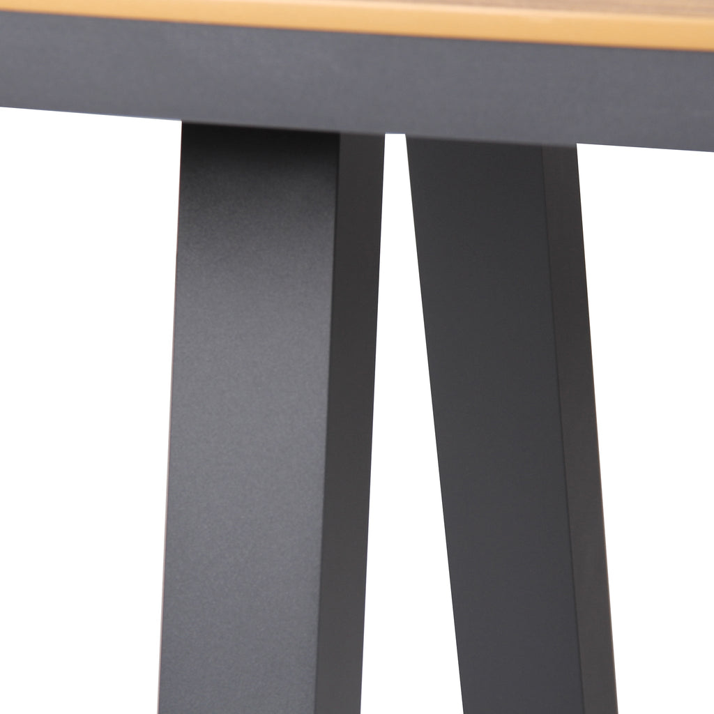 1.8m Charcoal Outdoor Siena Dining Table - Natural