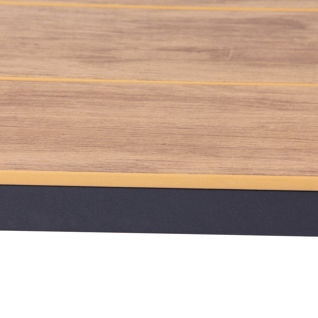 1.8m Charcoal Outdoor Siena Dining Table - Natural